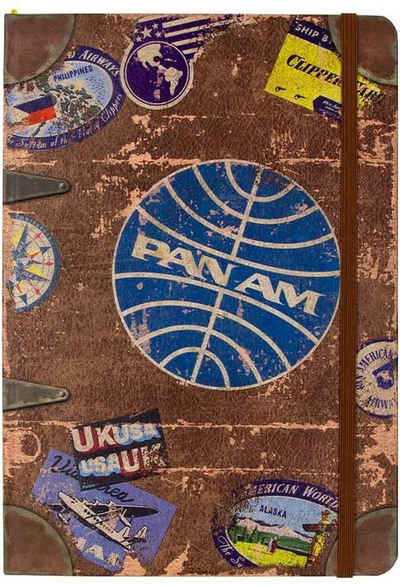 Nostalgic-Art Notizbuch DIN A5 Notizbuch - Pan Am Travel