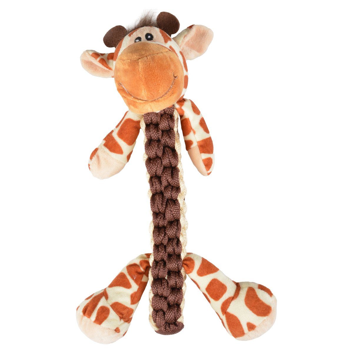 Tierkuscheltier Hundespielzeug Zoo Friends Giraffe Stick braun