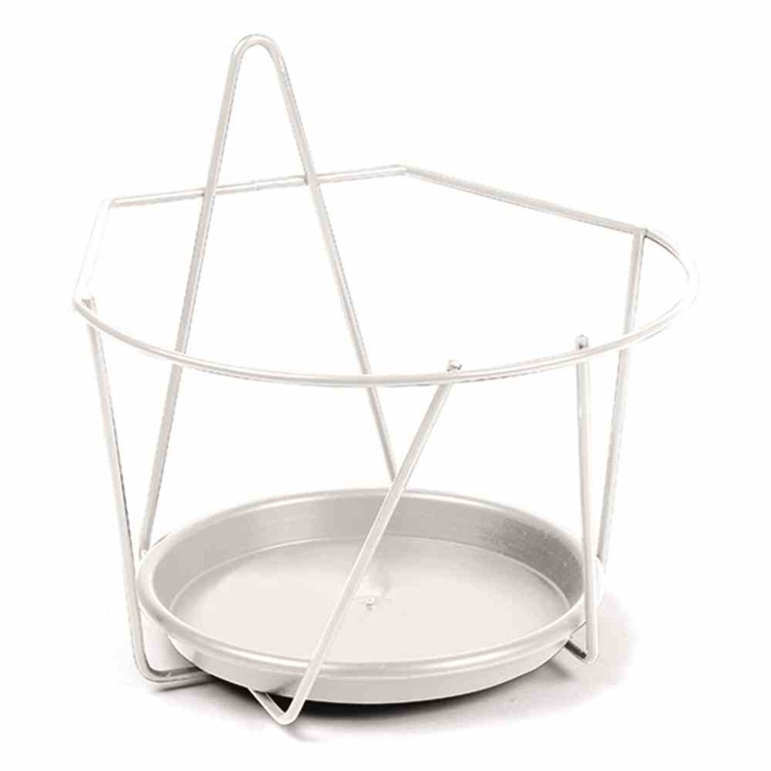 Jardifer Blumenkastenhalter Wand-Blumentopfhalter Ø 22 cm, weiß günstig online kaufen