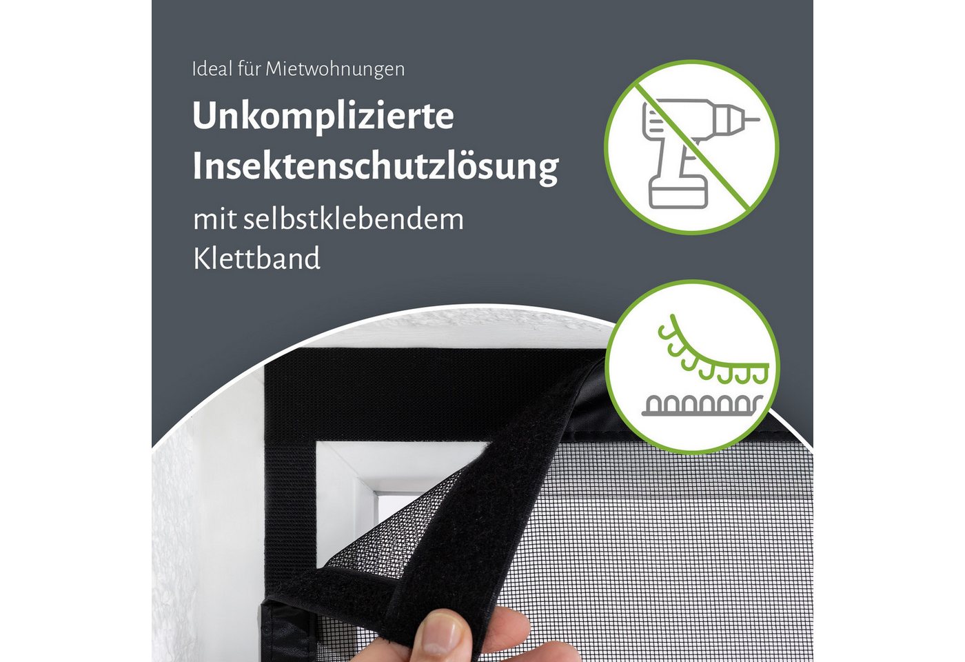 Thumbnail - empasa Insektenschutz-Tür DELUXE, Lamellenvorhang Magnetverschluss Insektenschutzvorhang "Deluxe"