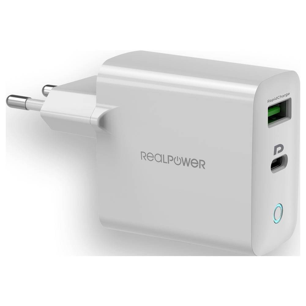 Realpower PB-20000 PD Pro Powerbank 20000 mAh Silber 408097 Powerbank