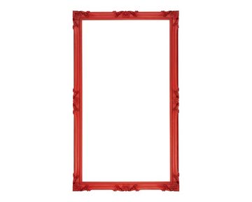 ASR Rahmendesign Wandspiegel Modell Brietta (modern, Vintage Stil, Grundfarbe rot), Größe außen 83cm x 143cm x 5,5cm