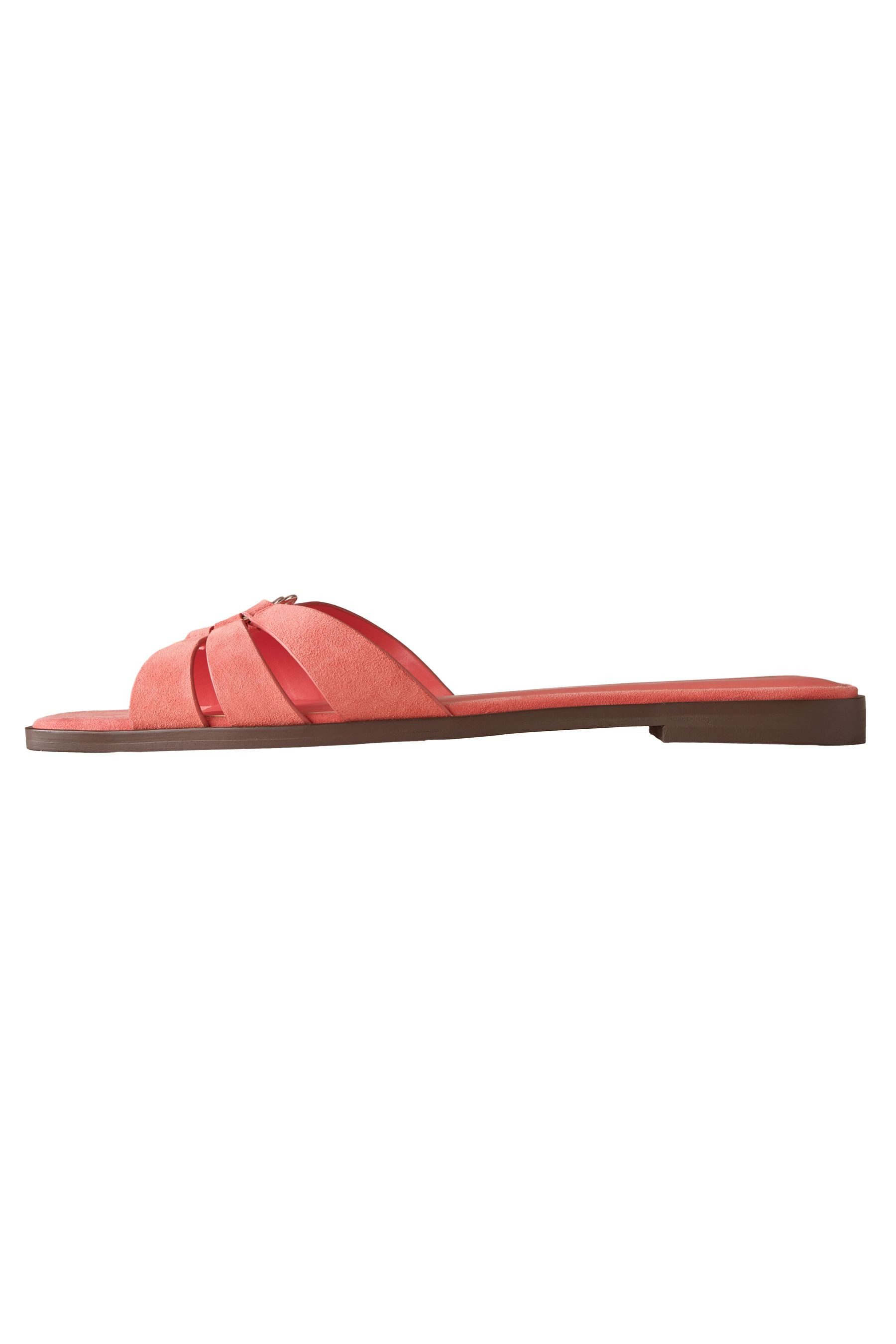 B by Ted Baker B by Ted Baker Leder-Pantoletten, Metalldetails Mules