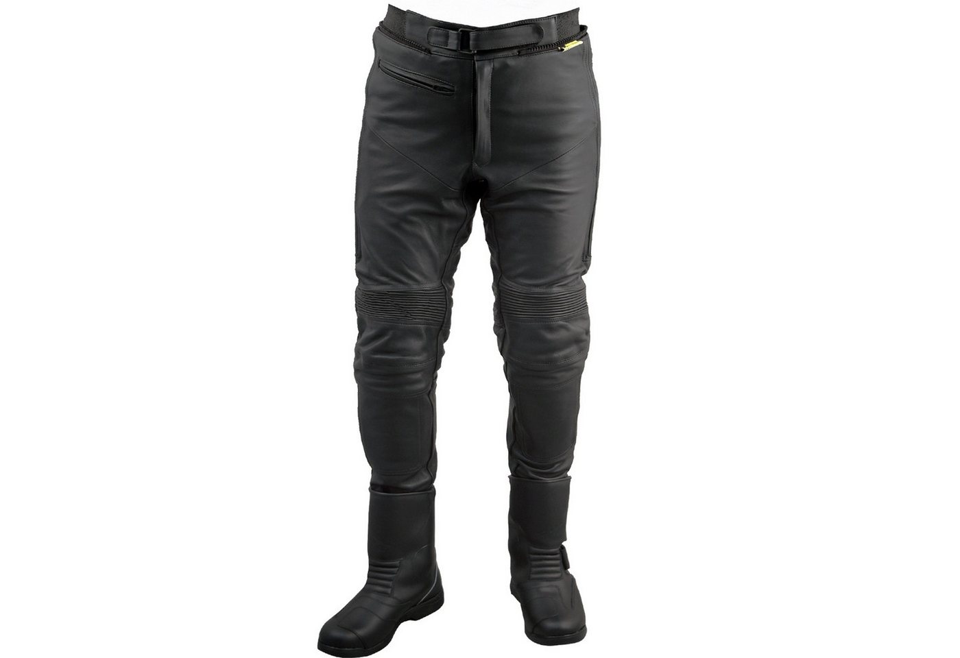 roleff Motorradhose RO16 - Stiefel- Lederhose - Rindsleder mit Protektoren & Stretchzonen