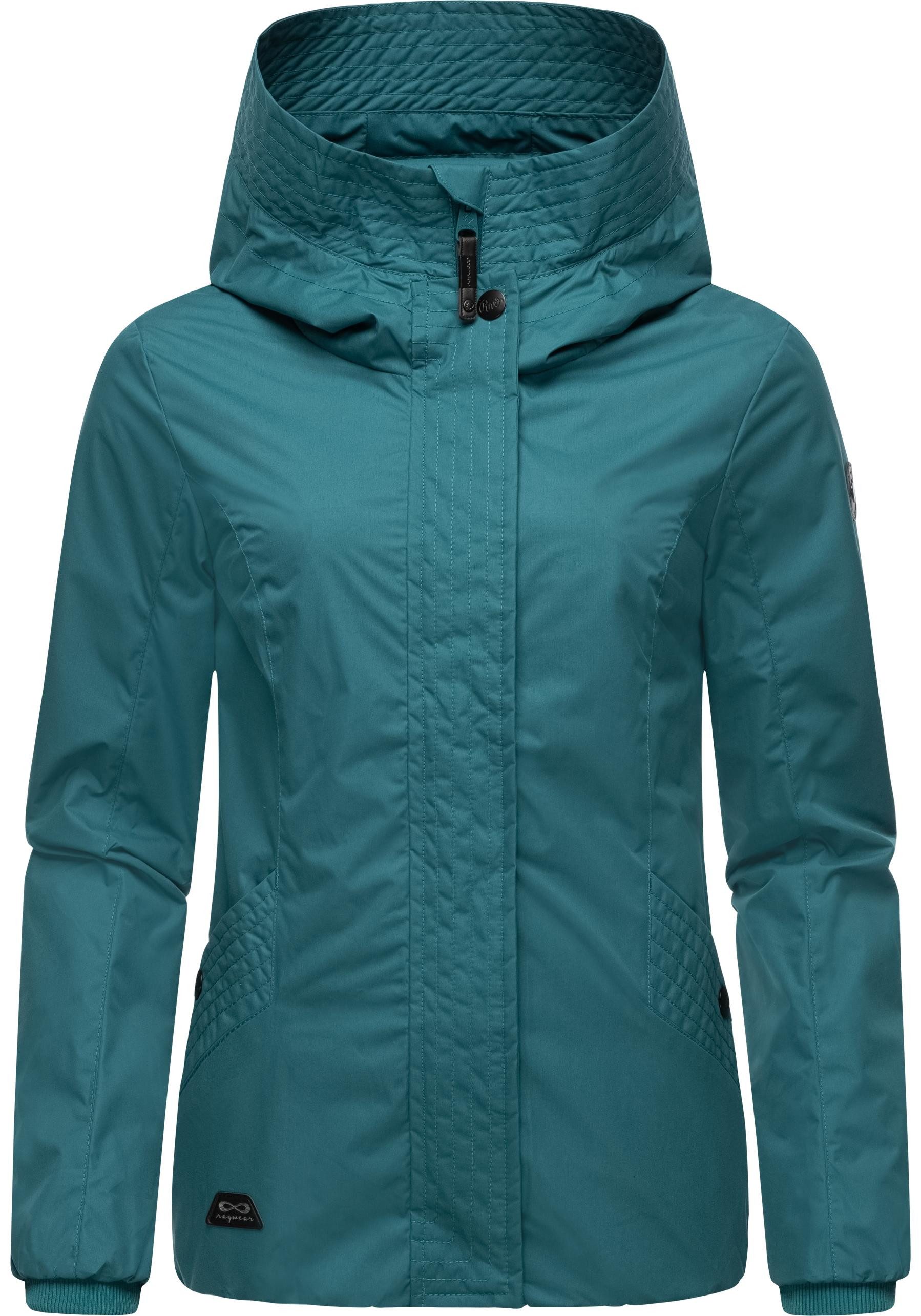 Ragwear Outdoorjacke Vannesa Wasserdichte Damen Übergangsjacke mit Kapuze
