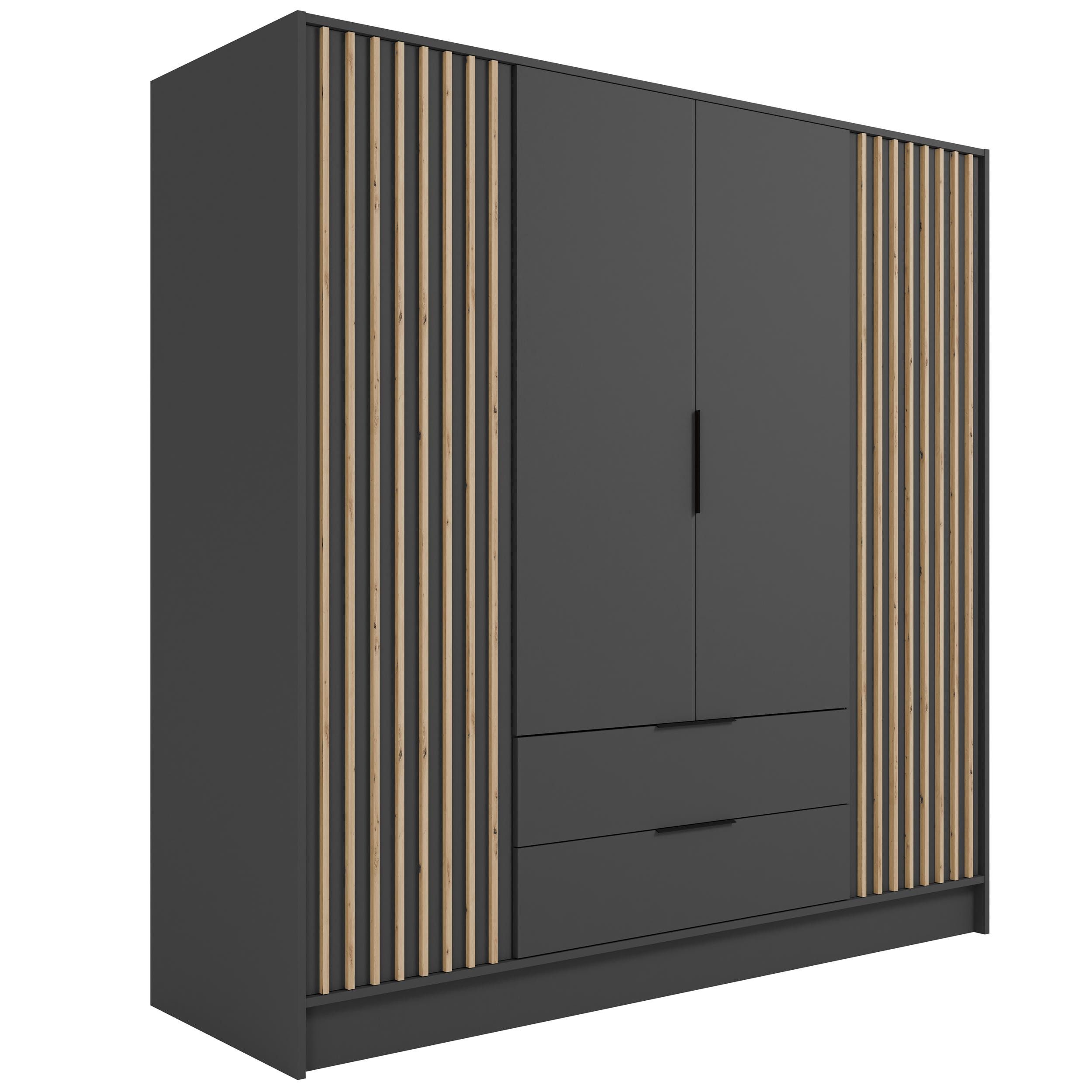ALTDECOR Drehtürenschrank NELIA (Kleiderschrank Garderobenschrank mit günstig online kaufen