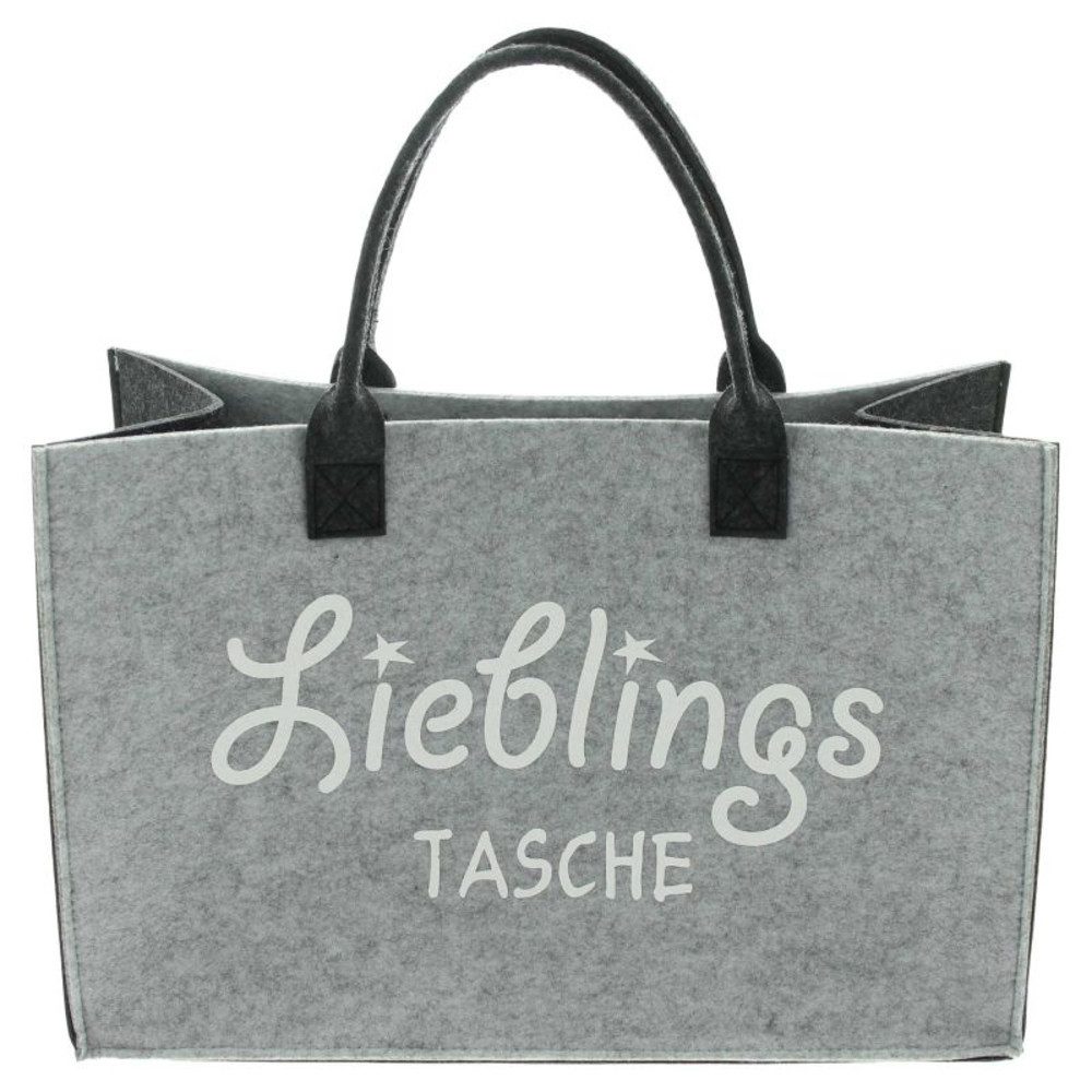 Home-trends24.de Henkeltasche Filz Tasche Liebelingstasche Henkel Shopper g günstig online kaufen