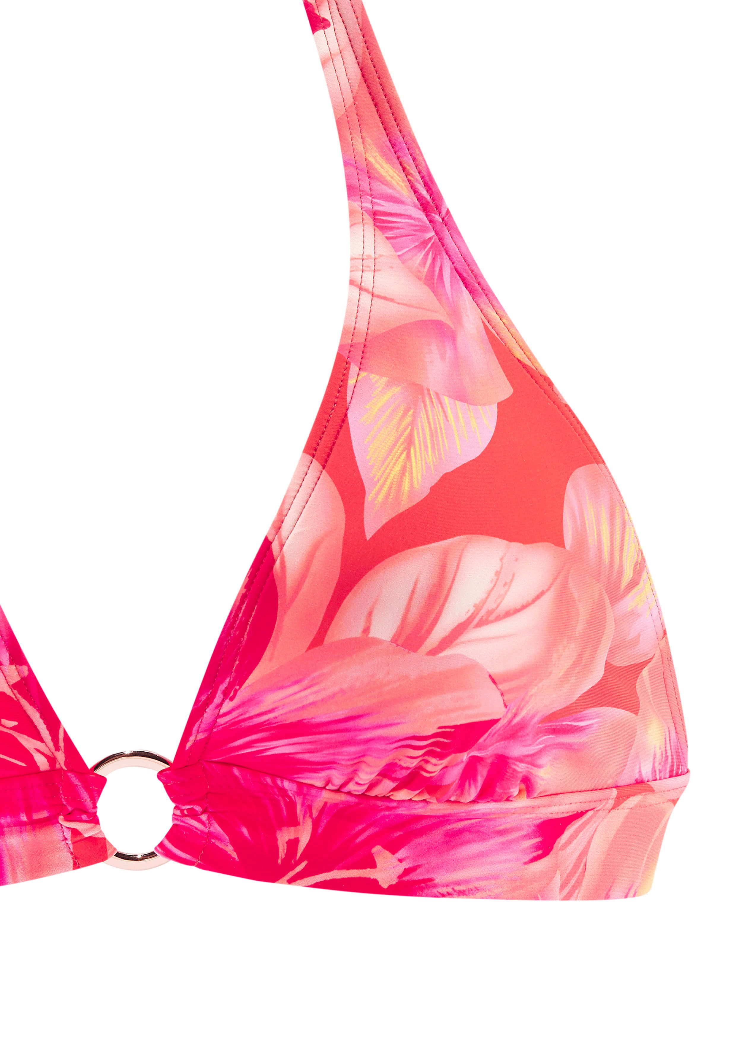 s.Oliver Triangel-Bikini-Top Jayce, mit goldfarbigen Zierring