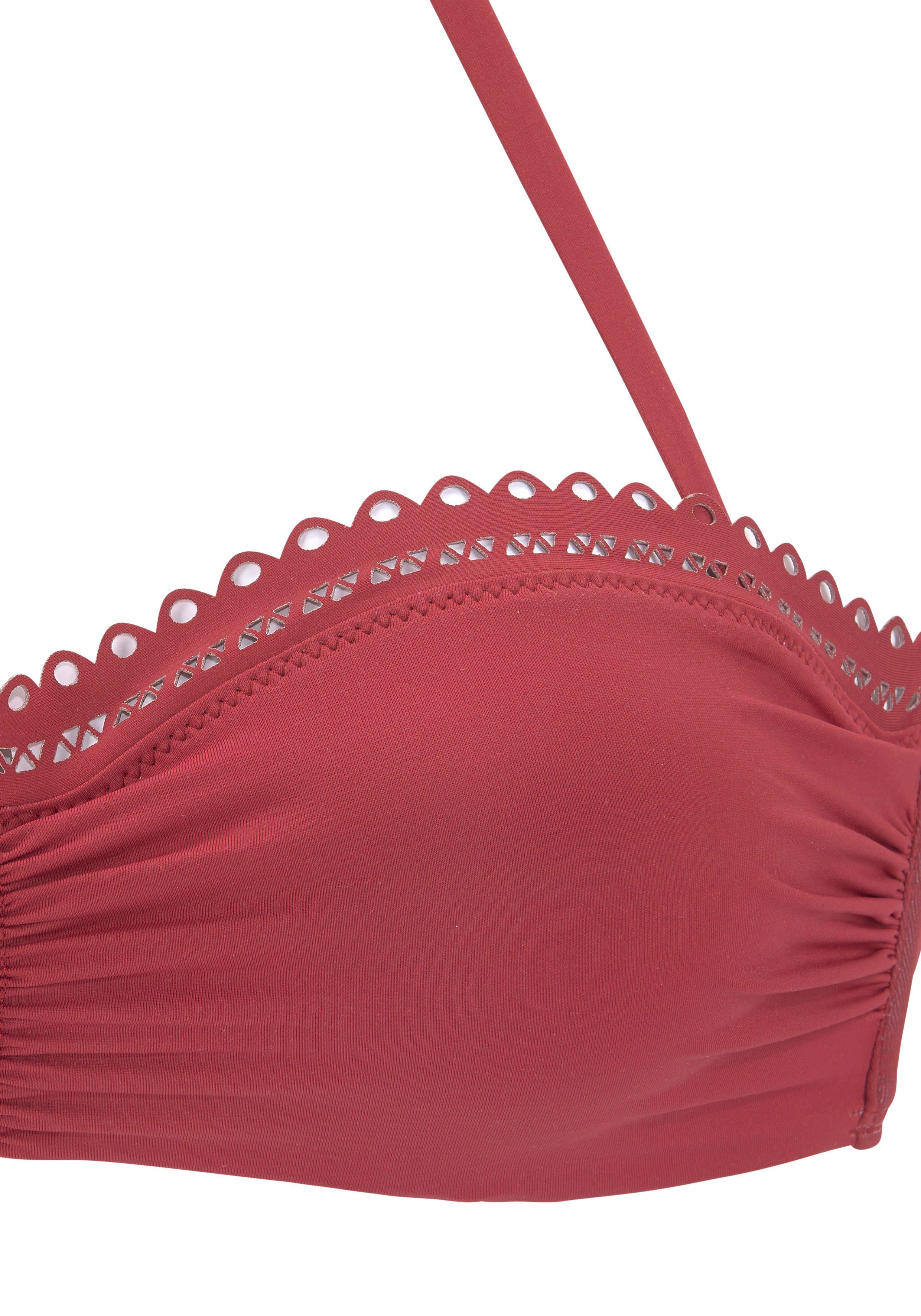 s.Oliver Bügel-Bandeau-Bikini-Top Aiko, mit Häkeloptik – Bild 3 von 5
