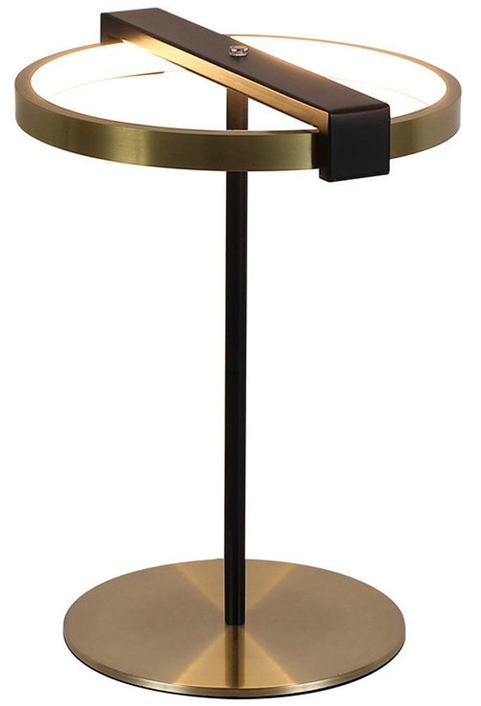 Searchlight LED Teichleuchte LED-Tischlampe, Gold und Schwarzmetall, LED fest integriert