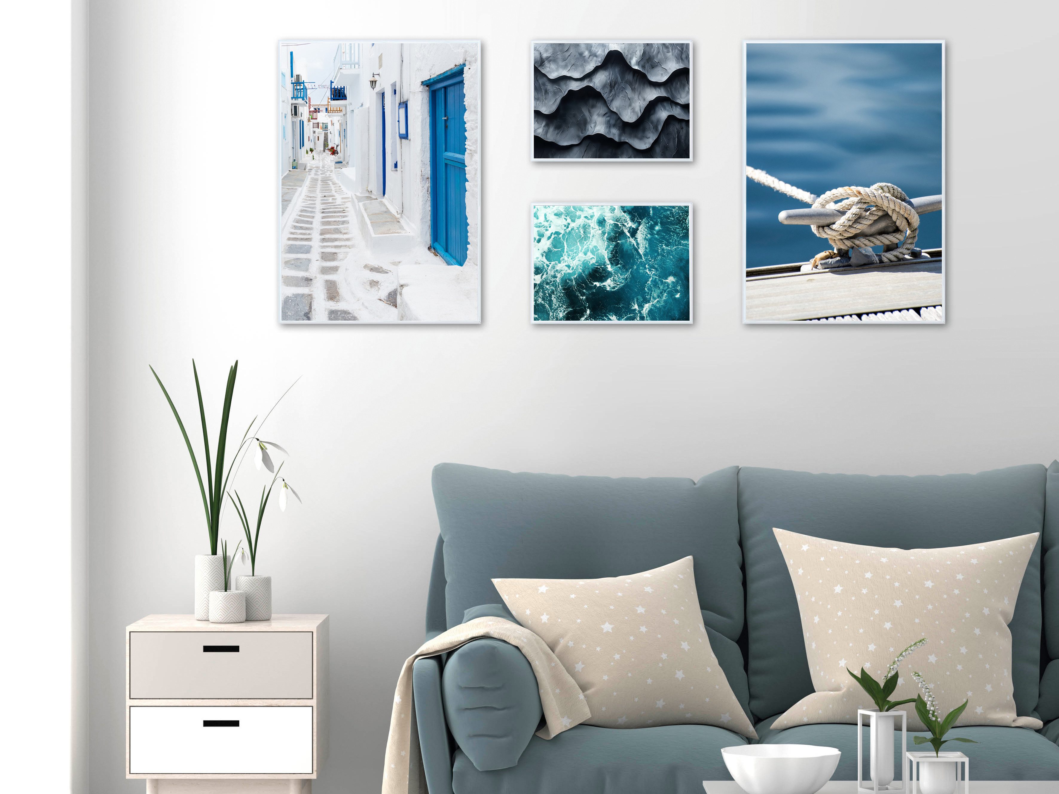 Wackadoo Living Bilderrahmen-Set Bilderrahmen mit Glasscheibe günstig online kaufen