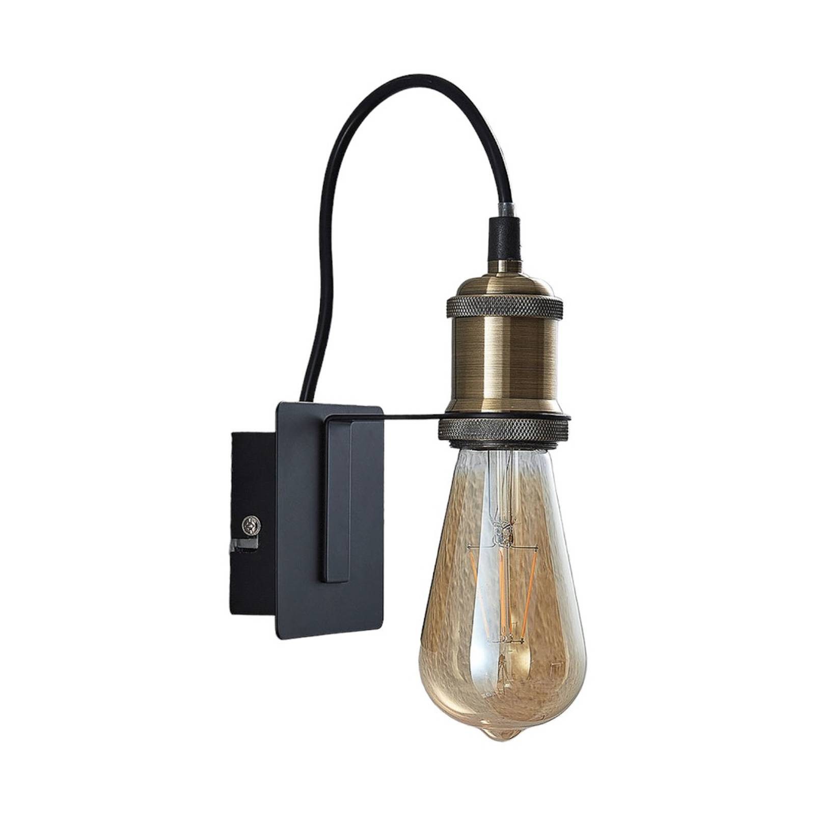 Lindby Wandleuchte Aurella, Metall, Bronze IP20, 1 x 15 W LED