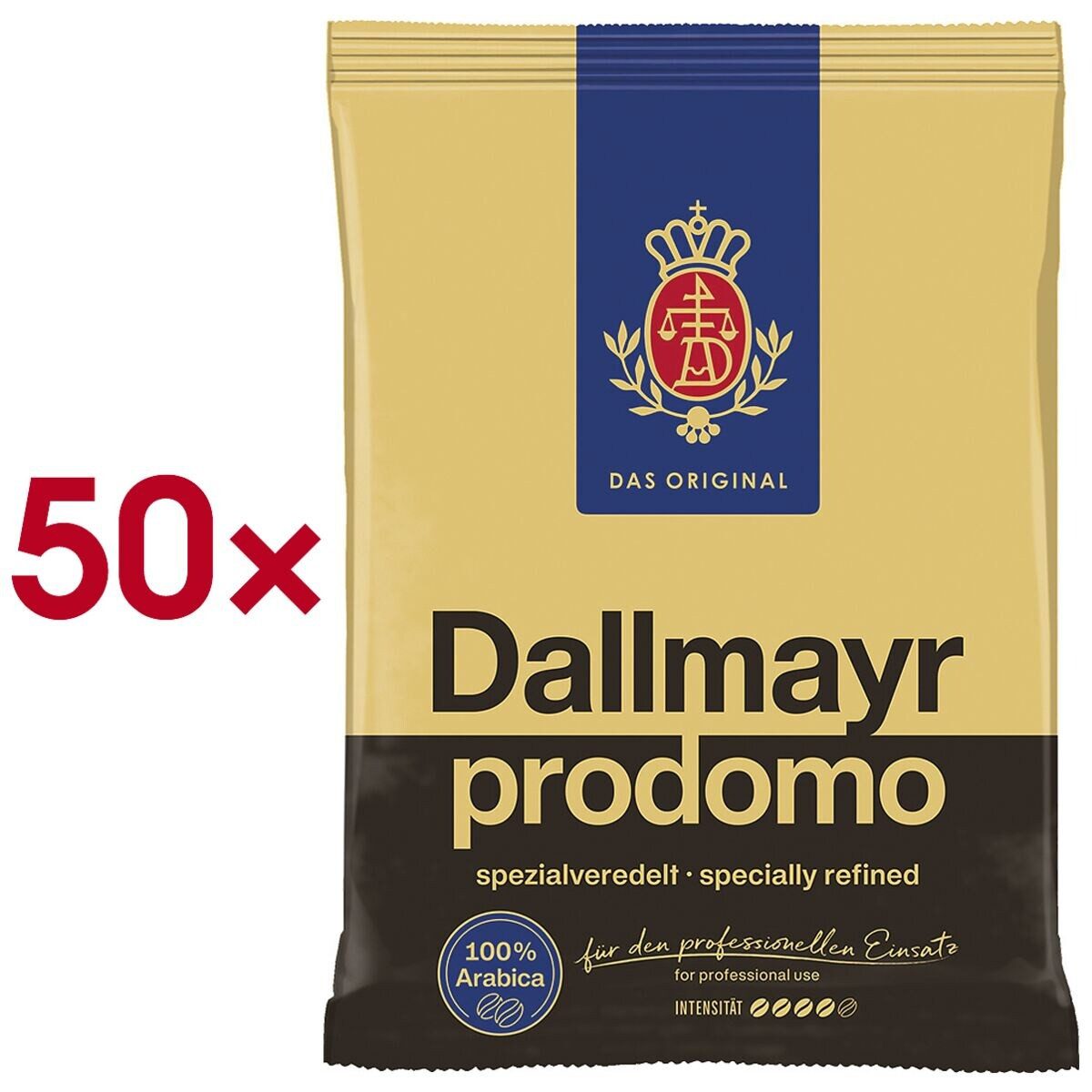 DALLMAYR Kaffee prodomo, 50x Einzelportionen à 70 g