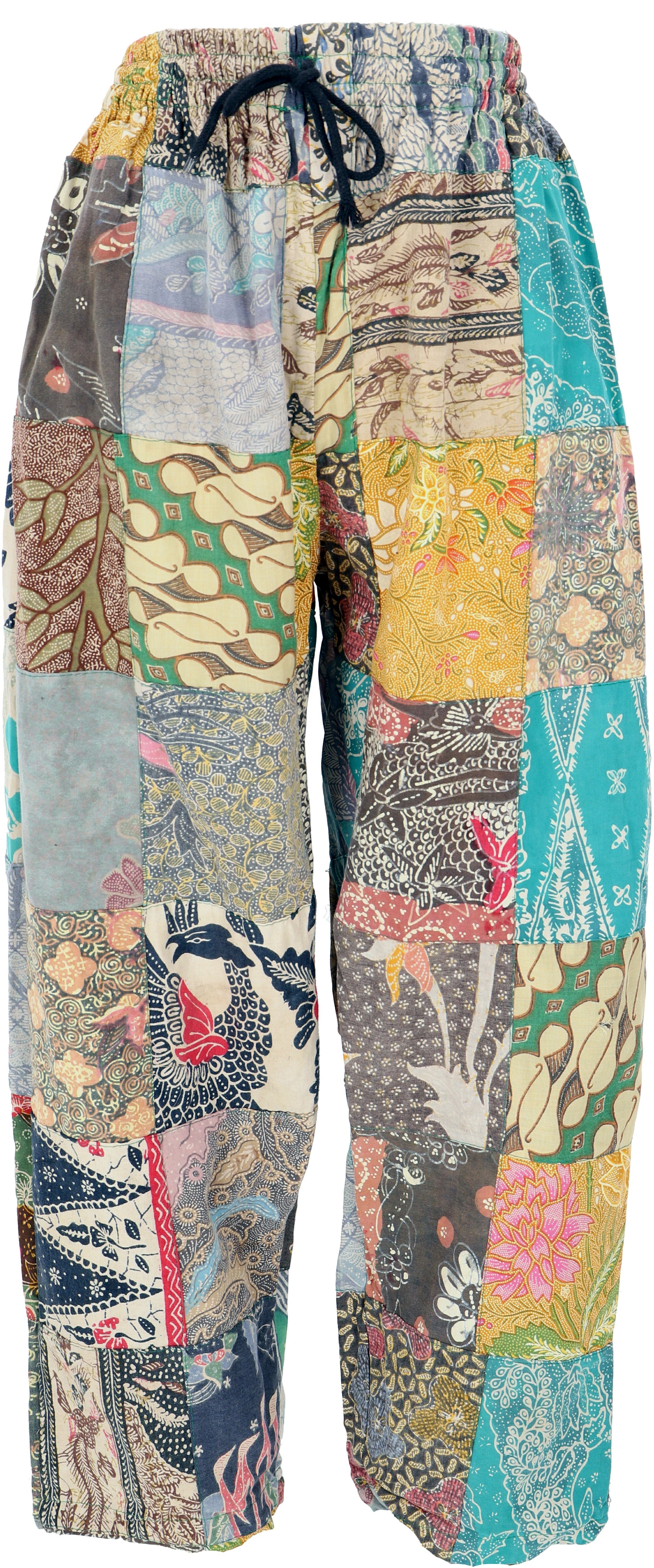 Guru-Shop Relaxhose Unikat upcycling Patchwork Hose Bali, Boho.. Ethno Style, alternative Bekleidung