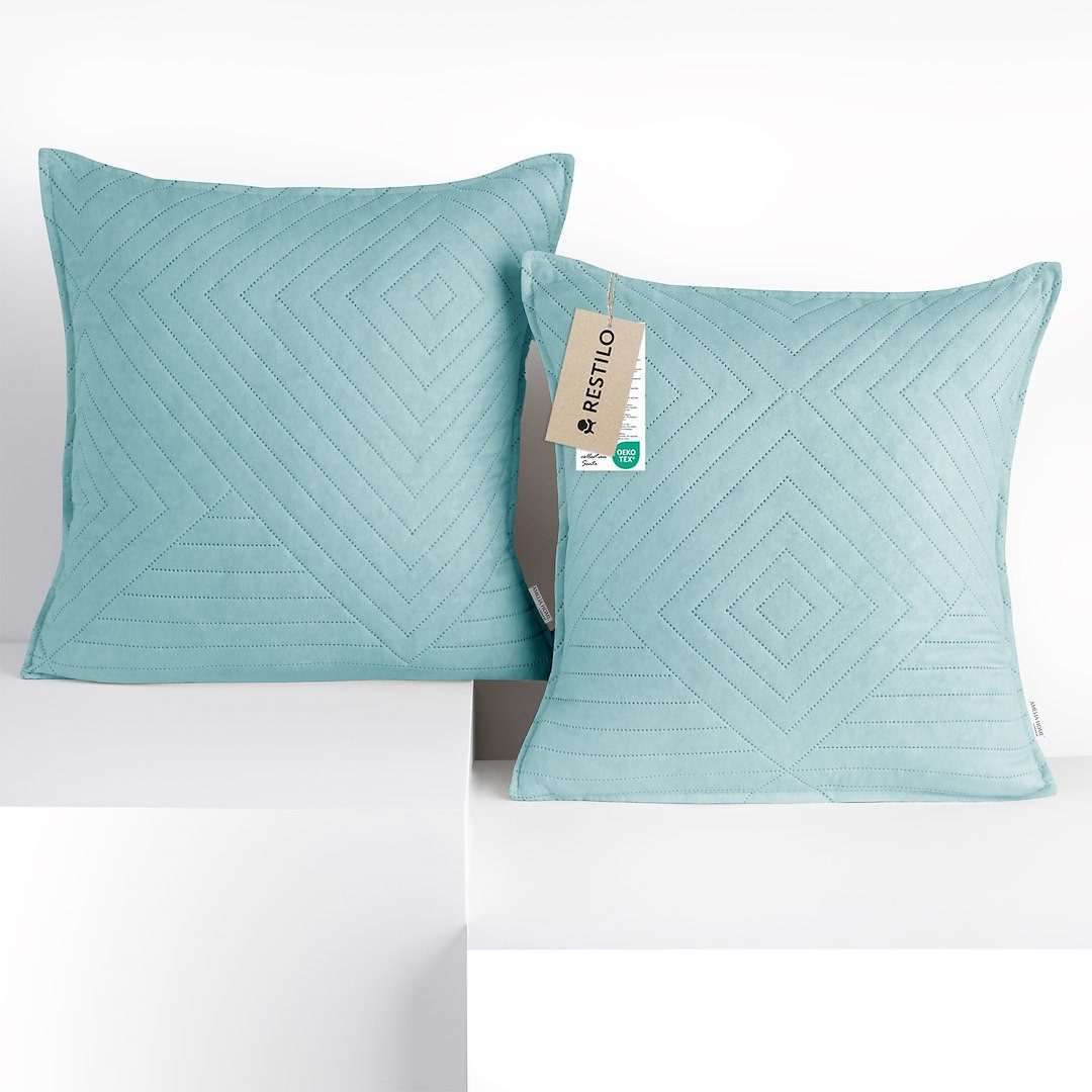 Restilo Kissenbezug Kissenbezug mehre Größen Wohnzimmer Dekokissen Bezug, (2 Stück), Mikrofasertextilien