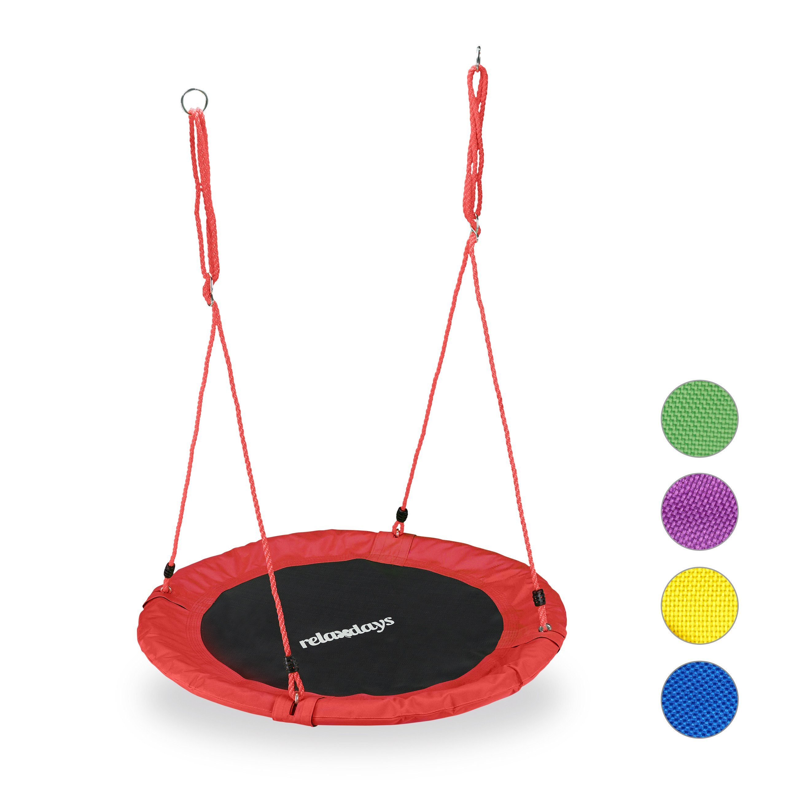 relaxdays Nestschaukel 90 cm, Rot günstig online kaufen
