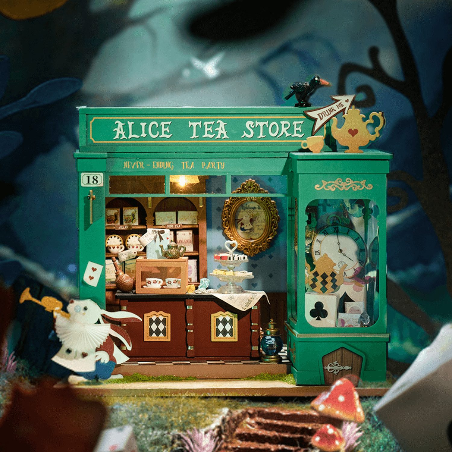 Spiel Robotime Alice's Tea Store Miniaturhaus