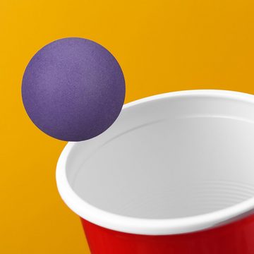 relaxdays Tischtennisball Bunte Beer Pong Bälle im 100er Set