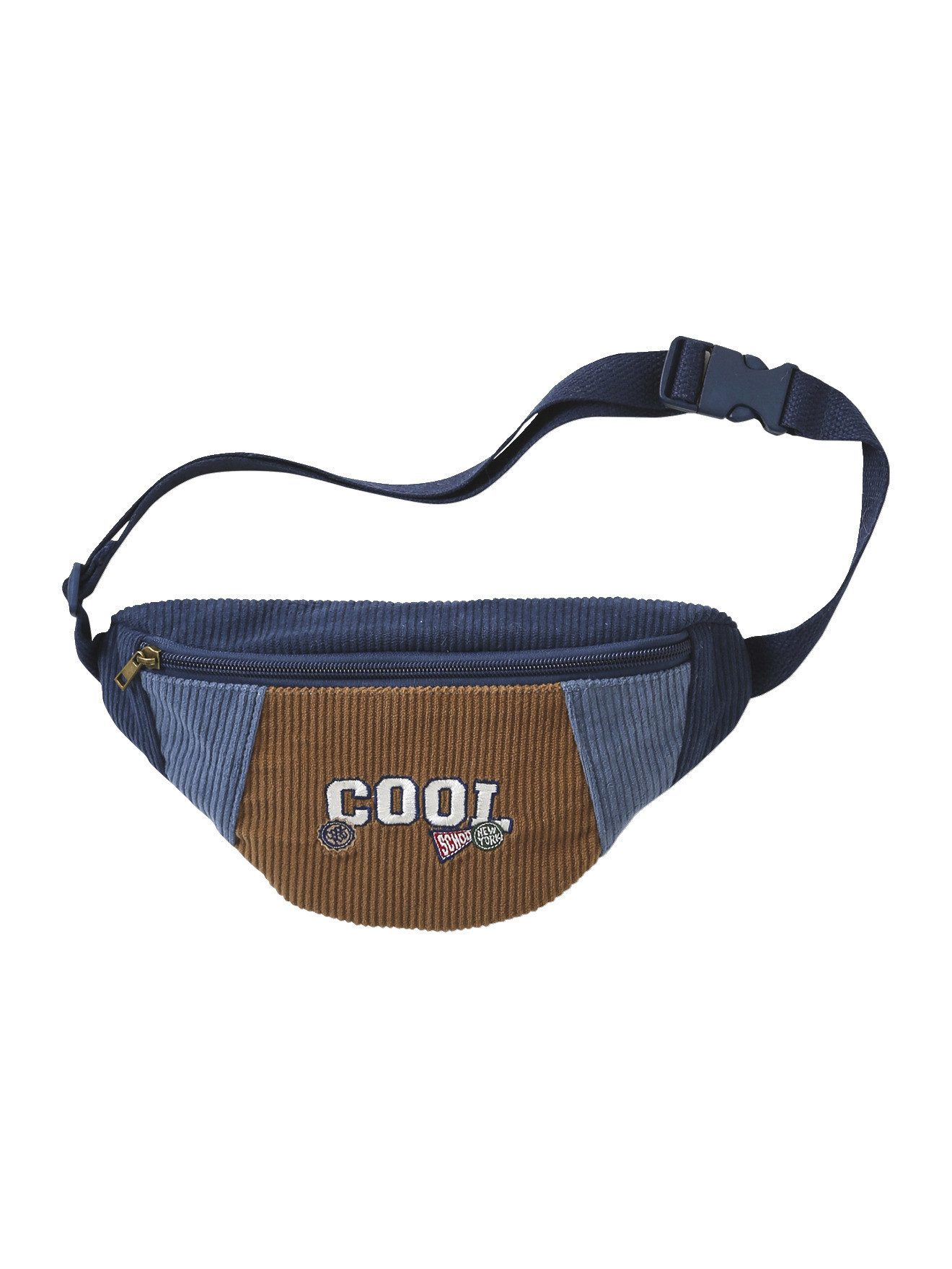 vertbaudet Sporttasche Kinder Bauchtasche COOL SCHOOL, Cord