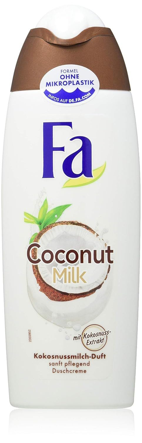 FA Duschcreme 6x Fa Coconut Milk mit Kokosnuss-Extrakt 250 ml, 6-tlg., mit Kokosnussmilch-Duft