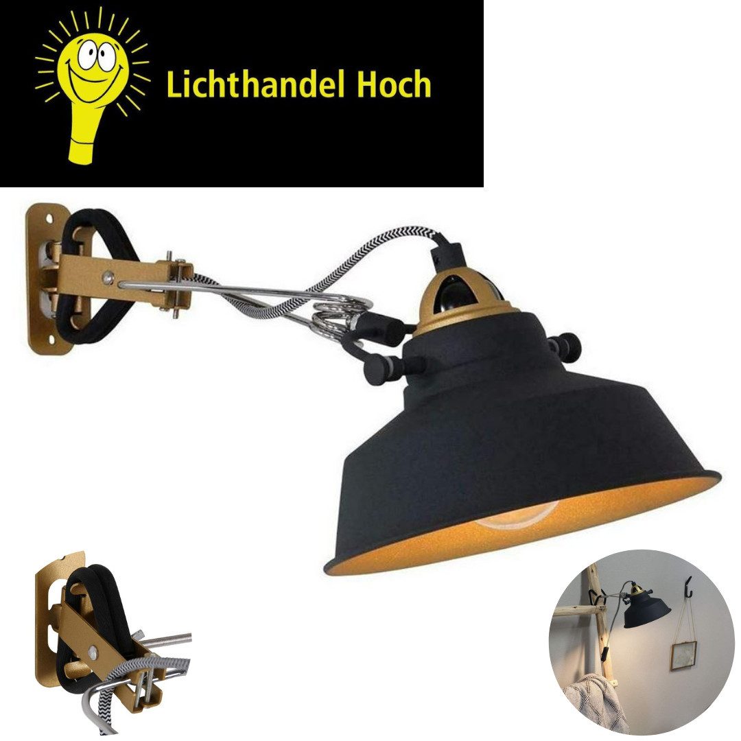 Lichthandel Hoch LED Klemmleuchte Klemmlampe E27 Klemmleuchte Vintage Lesel günstig online kaufen