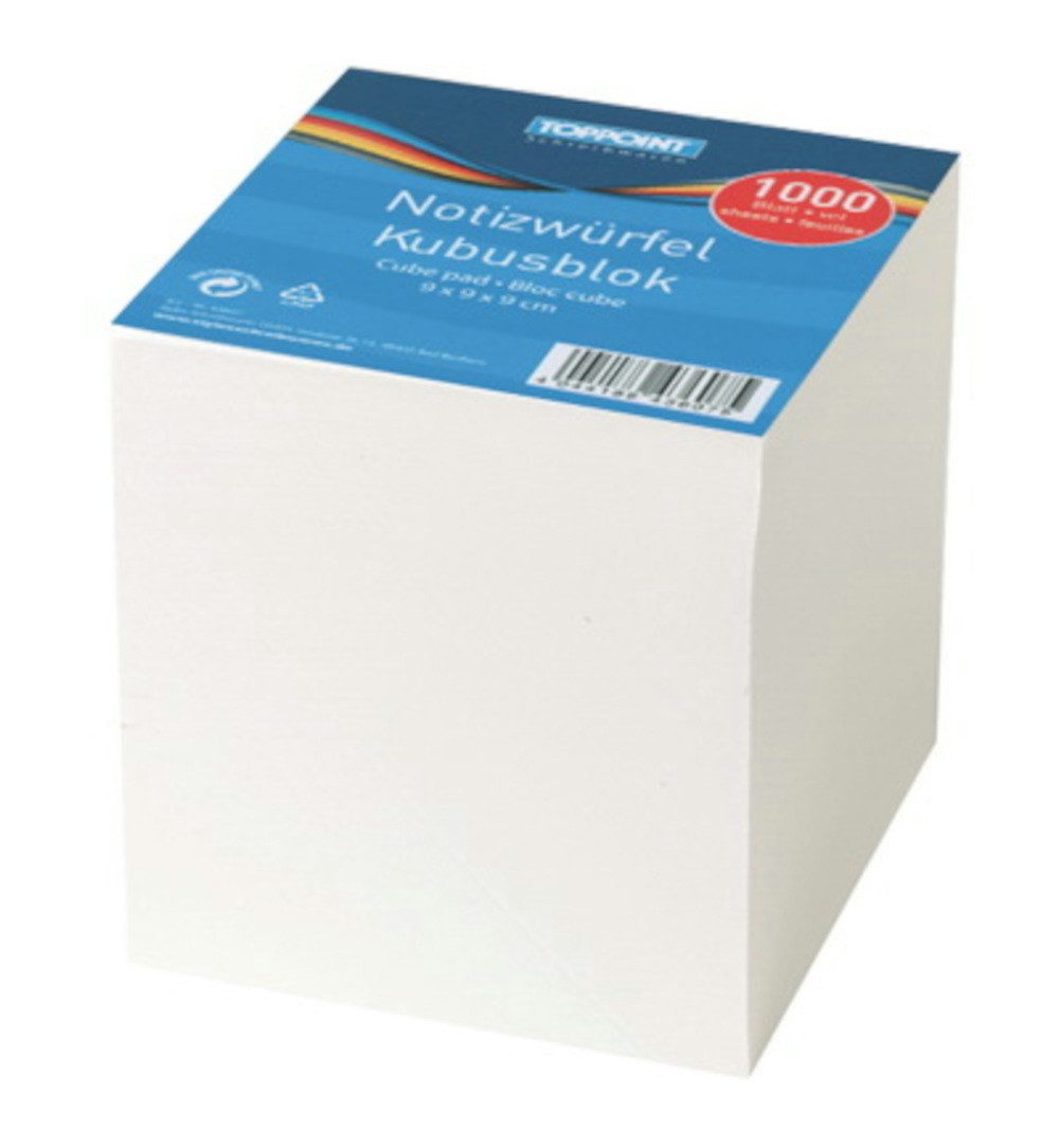 Geschäftspapier 12x Notizwürfel 90 X 90 X 90 1000 Blatt Notizblätter