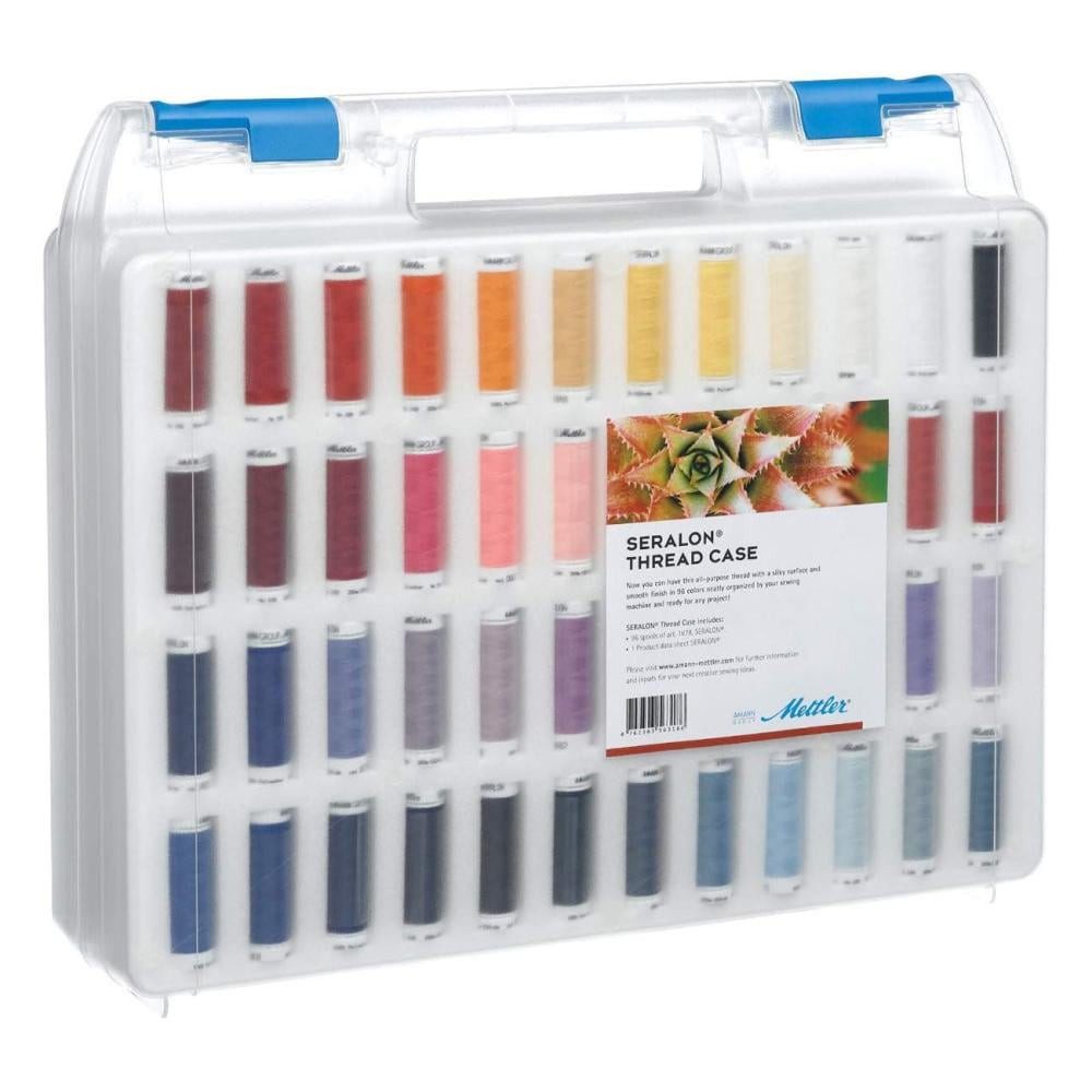 Amann - Nähfadenkoffer Seralon100 / 96 Farben / 200 m Stickgarn