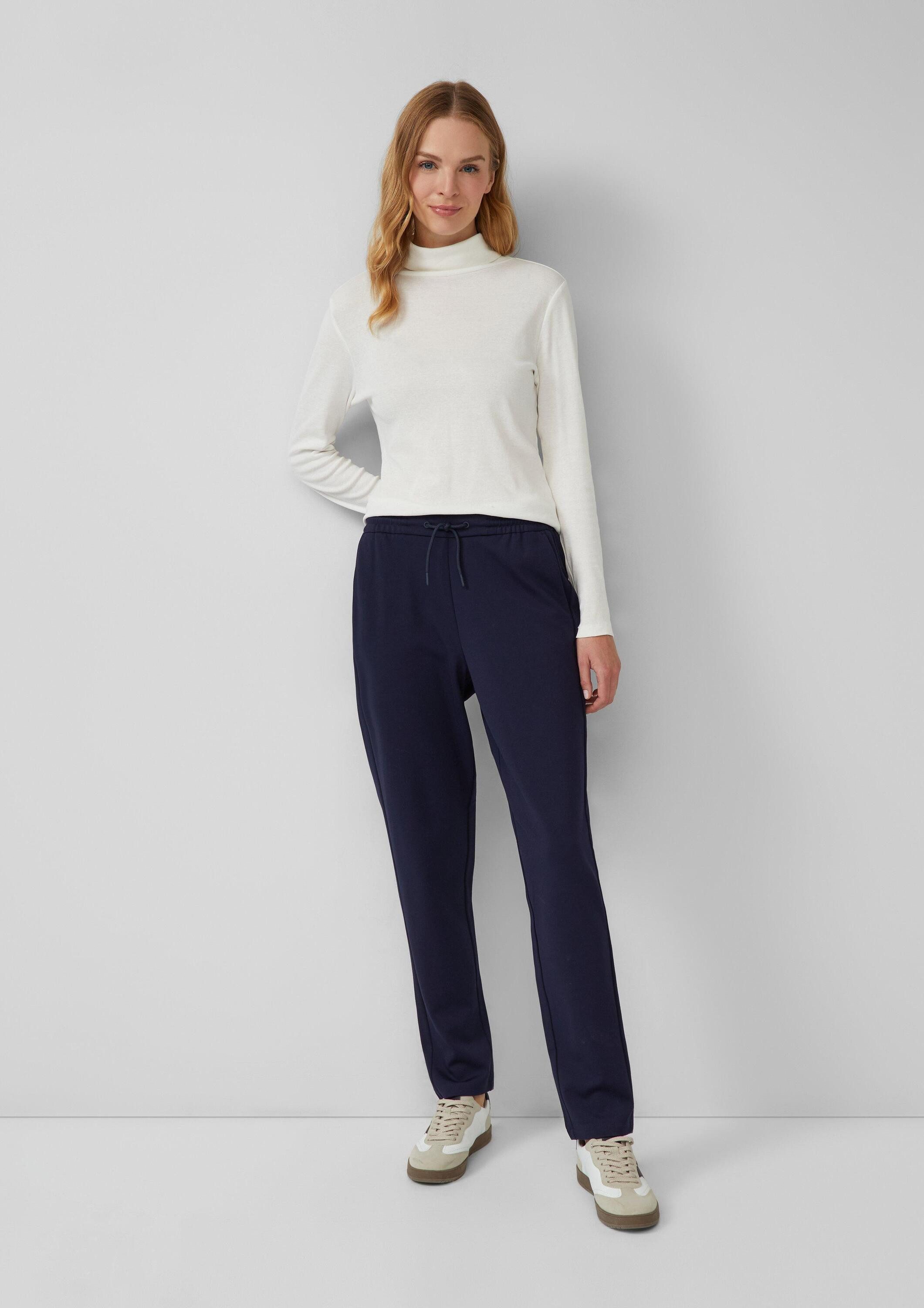 s.Oliver 7/8-Hose Hose Interlock-Jogg Pants mit Gummizug