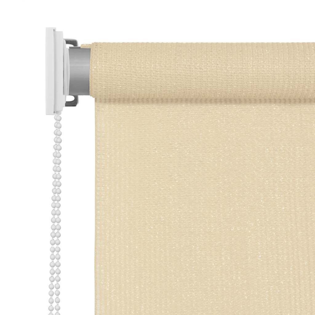 Rollo Außenrollo 105 (B) x 140 (H) cm Cremeweiß, vidaXL
