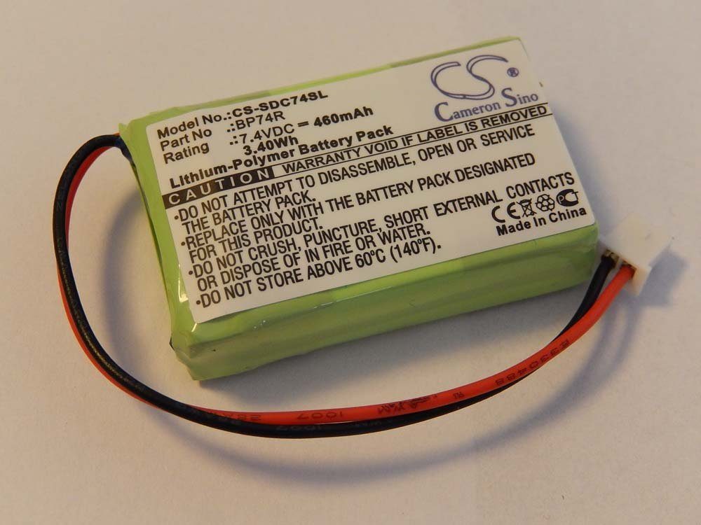 vhbw kompatibel mit Dogtra 3502NCP Receiver Akku Li-Polymer 460 mAh (7,4 V)