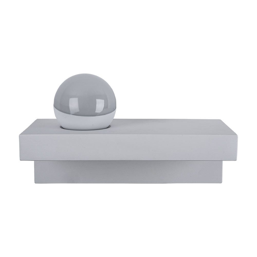 GLOBO LIGHTING LED Wandleuchte, LED-Leuchtmittel fest verbaut, Warmweiß, Wandlampe Wandleuchte Wohnzimmerlampe Gips weiß LED Flurlampe H 17,5cm