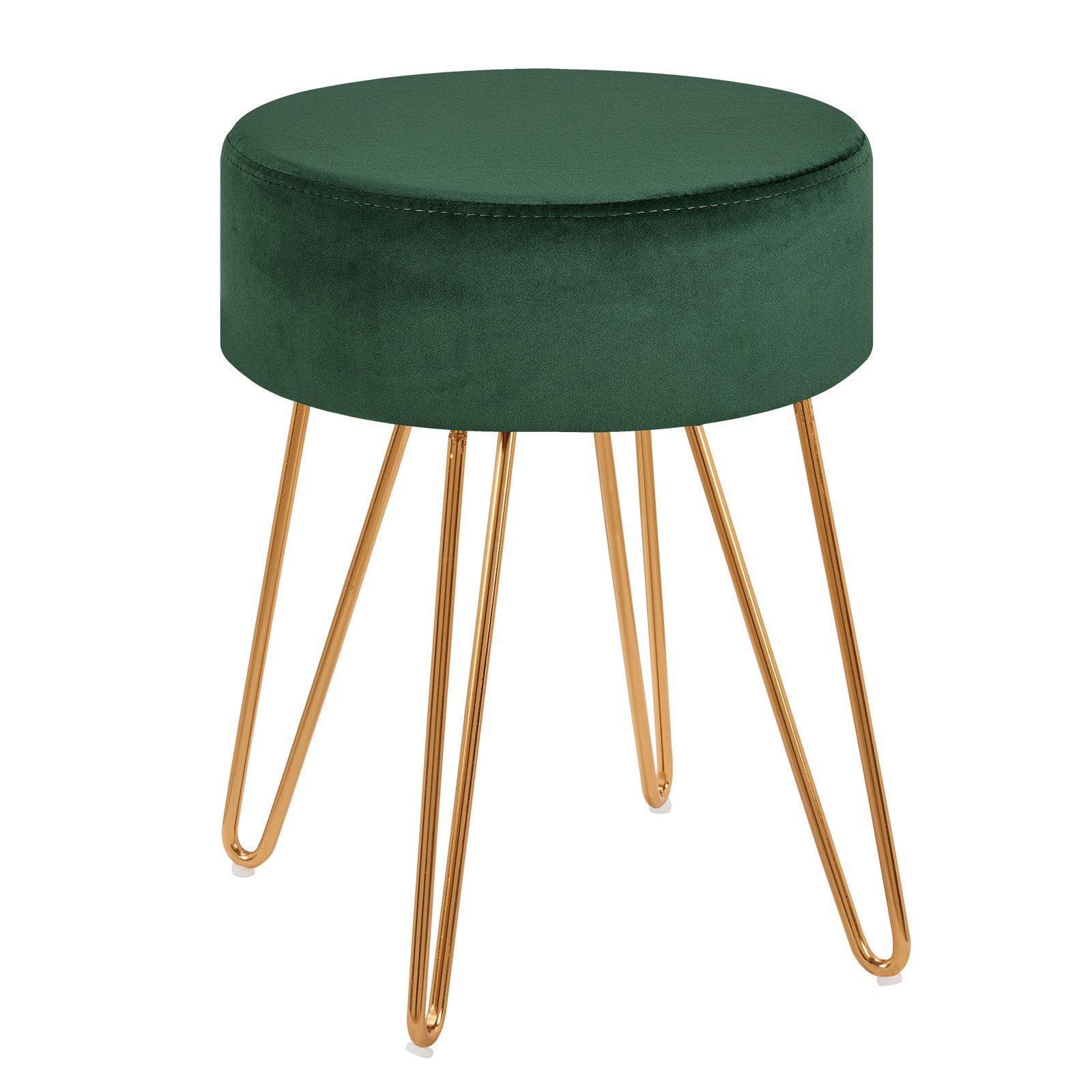 Duhome Hocker, Sitzhocker Rund Hocker Samt günstig online kaufen