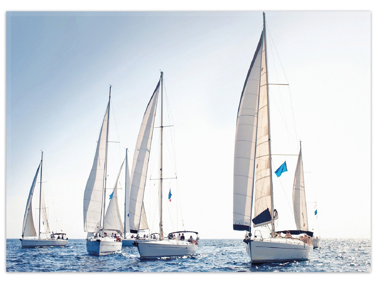 Wallario Teppich Segelschiff auf dem Meer, rechteckig, rutschfest