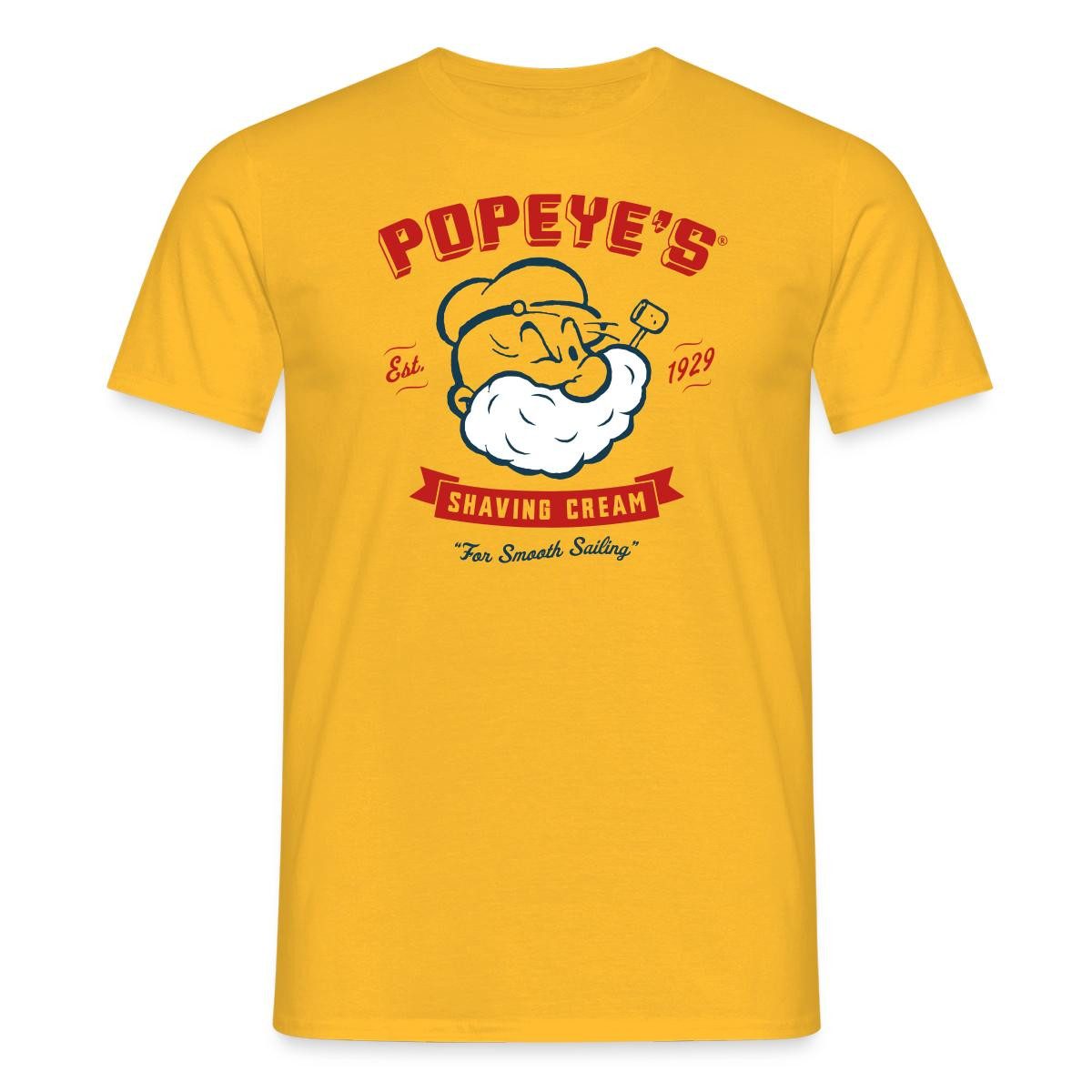 Spreadshirt T-Shirt Popeye's Shaving Cream For Smooth Sailing Männer T-Shirt (1-tlg)