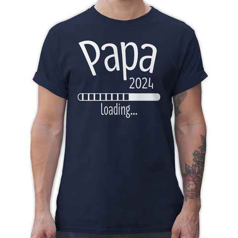 Shirtracer T-Shirt Papa 2024 loading Vatertag Geschenk für Papa