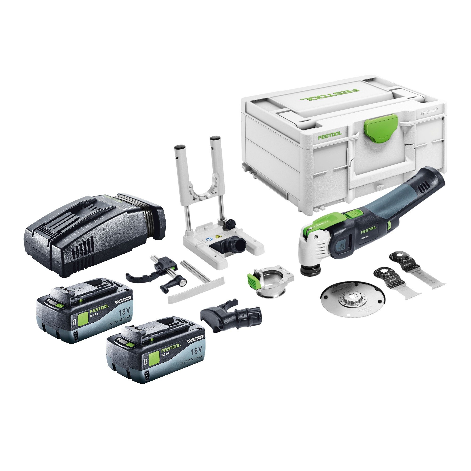 FESTOOL Akku-Multifunktionswerkzeug Festool VECTURO OSC 18 E-Basic Set Akku Oszillierer 18 V Starlock Max