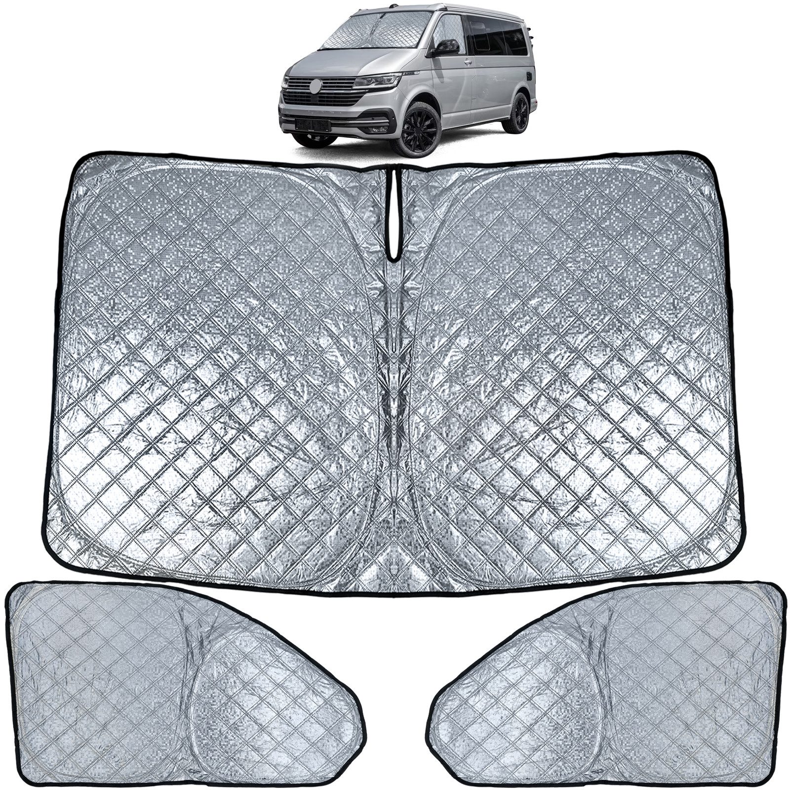 Tenzo-R Autosonnenschutz Verdunklung 3 teilig für VW Bus Transporter T6.1 ab 2019