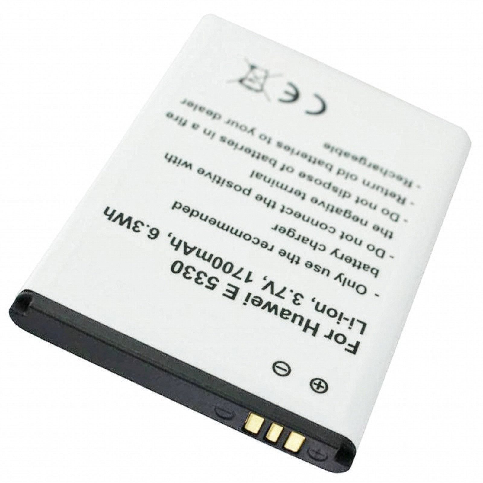 AccuCell Akku passend für Huawei E5330, MEDION MDM9625, HB5F2H 3,7 Volt 1700mA Akku 1700 mAh (3,7 V)