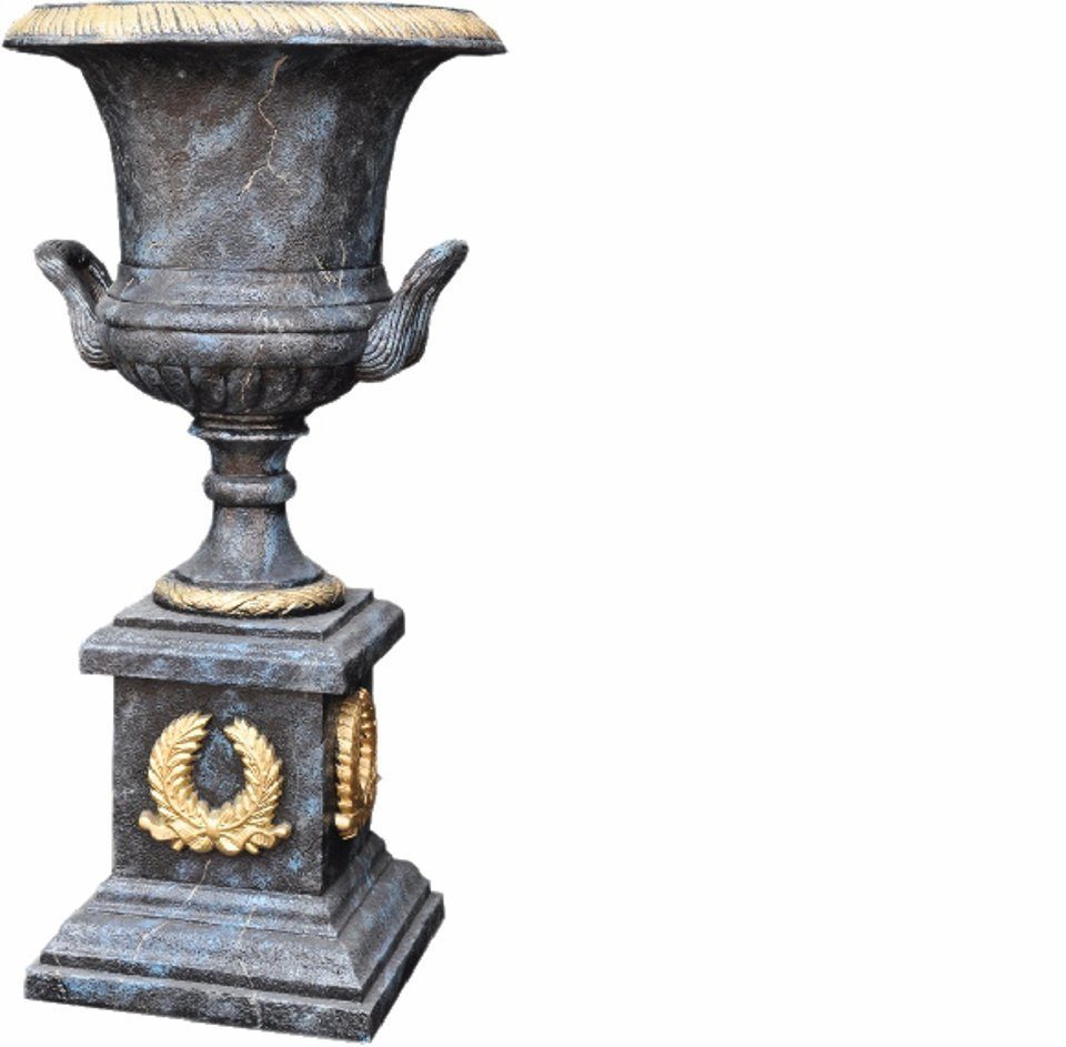 JVmoebel Skulptur XXL Vase Tisch Dekoration Deko Vasen Antik Stil Figur Kelch Rom 0877