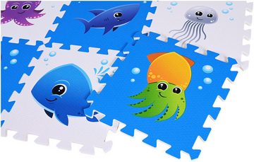Knorrtoys® Puzzle Meereswelt, 9 Puzzleteile, Puzzlematte, Bodenpuzzle