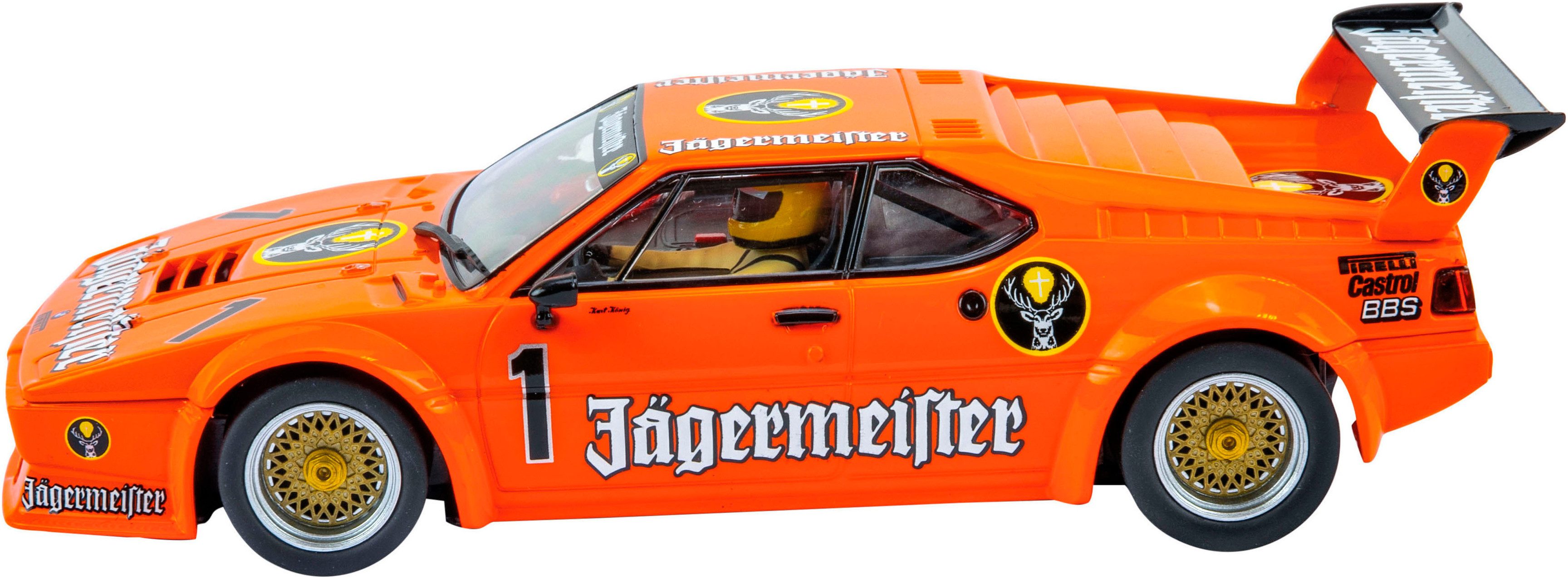 Carrera® Rennbahn-Auto BMW M1 Procar "Jägermeister Racing Team, No.1", Maßstab 1:24; mit Lichteffekt