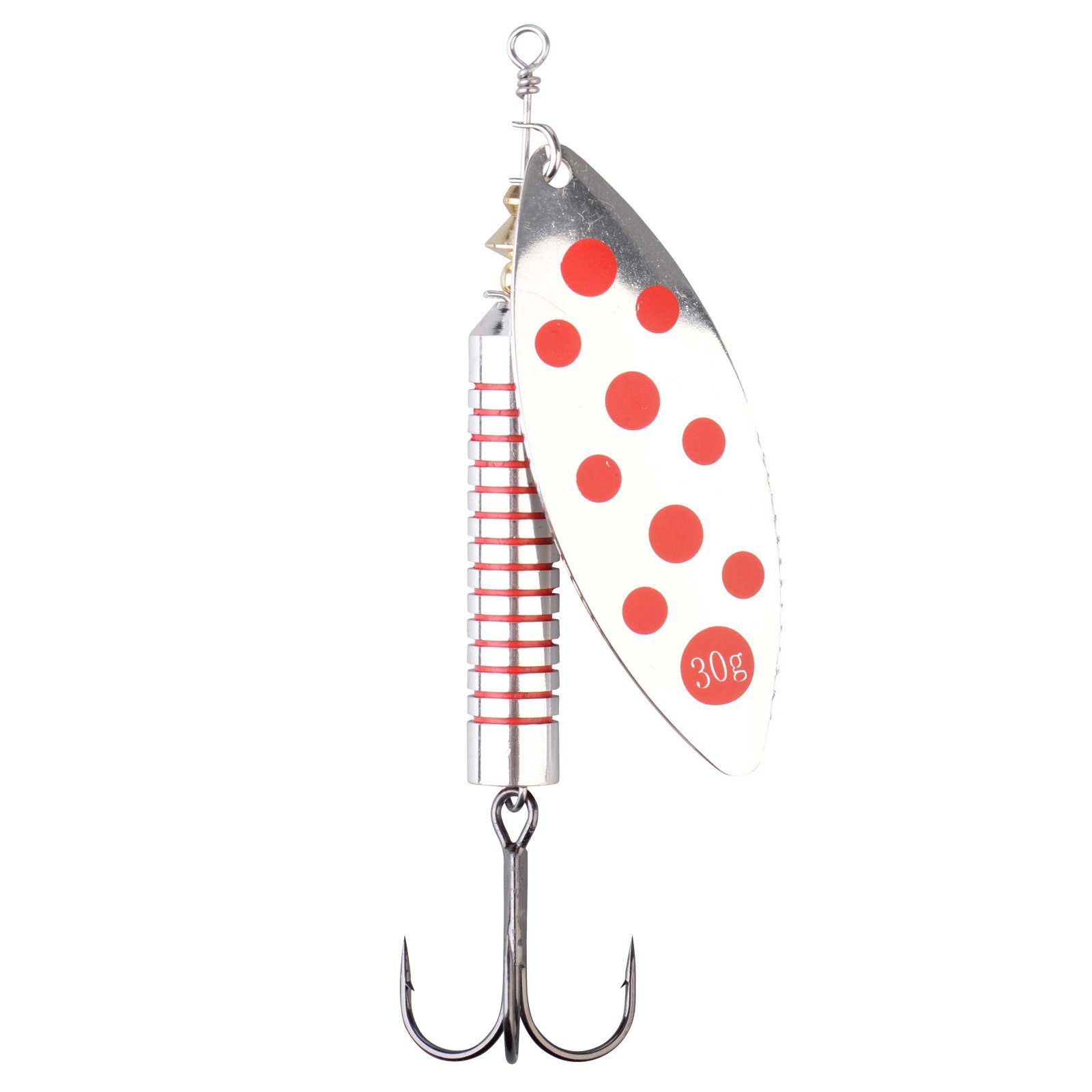Ron Thompson Kunstköder, Ron Thompson Salmon Spinner Silver/Red Lachsspinner Silver / Red