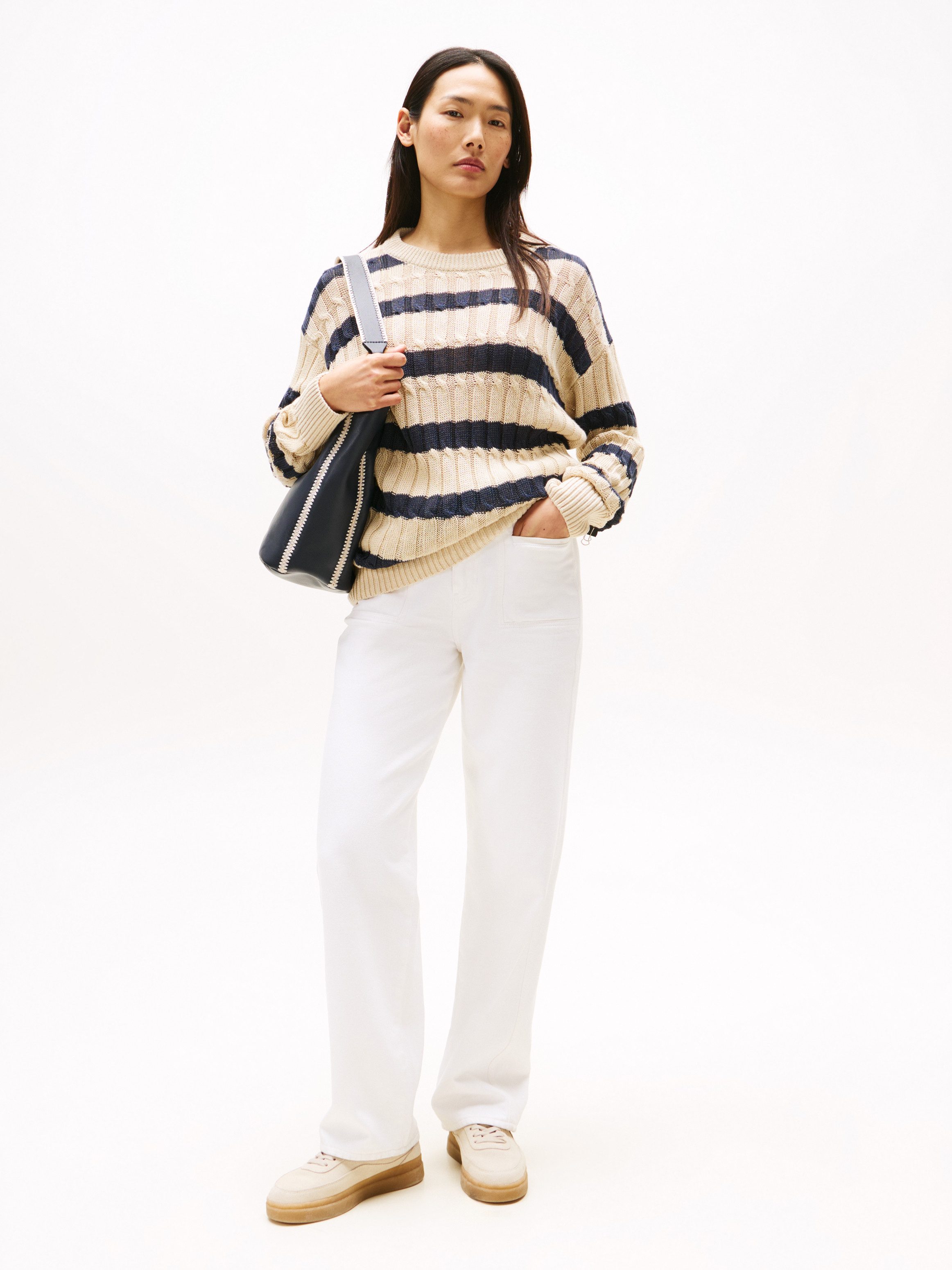Tommy Hilfiger Straight-Jeans DNM WHITE RELAXED STRAIGHT HW