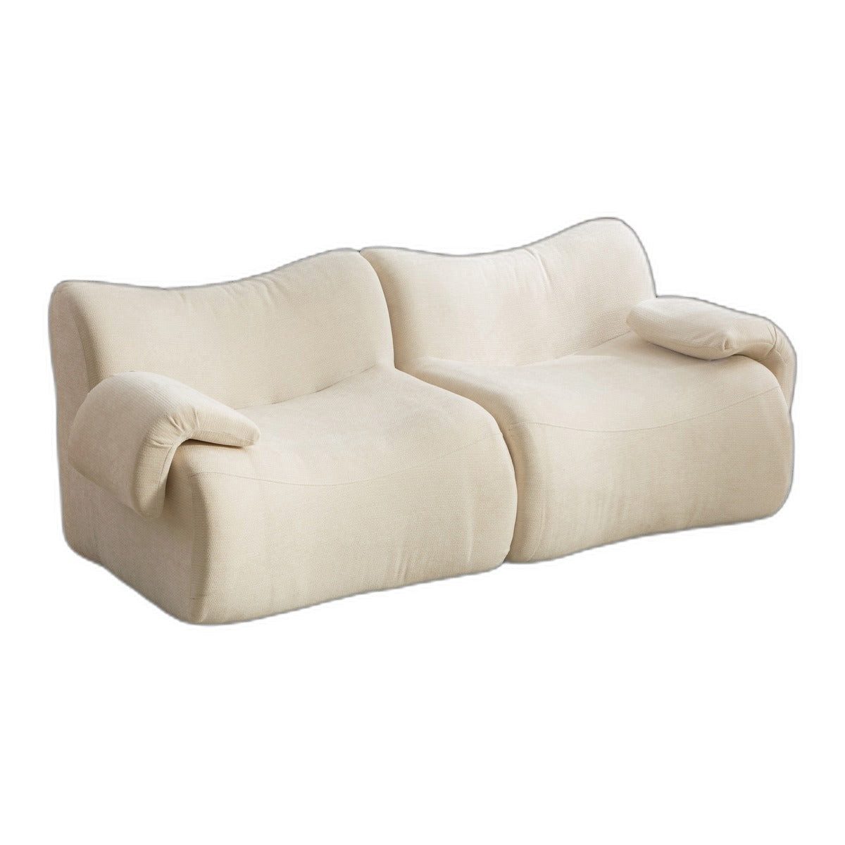 SIKAINI Sofa Sofa aus Chenille in Beige, 1 Teile
