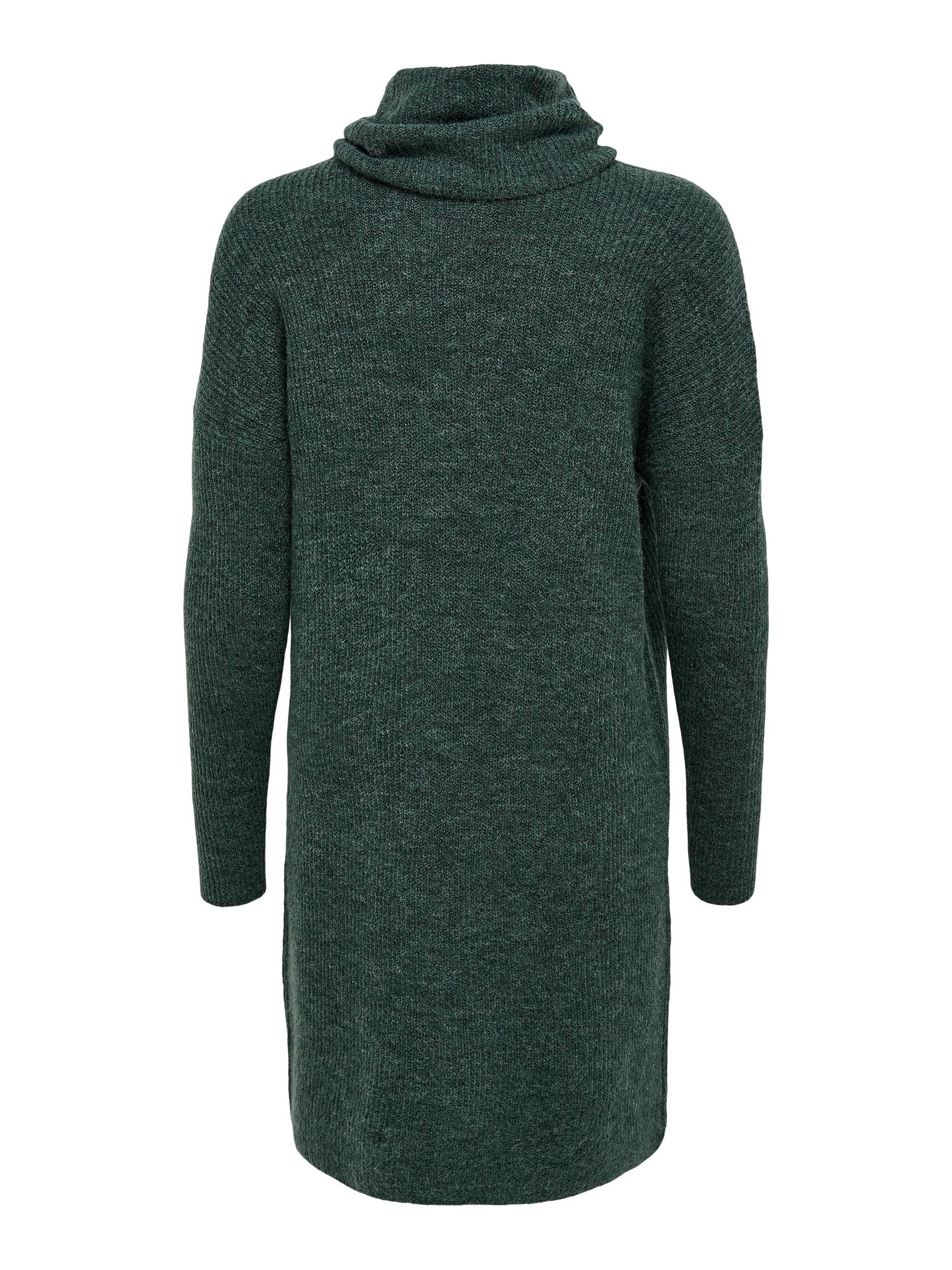 NOOS COWLNCK Mallard DRESS Melange Strickkleid Green WOOL ONLY ONLJANA L/S KNT