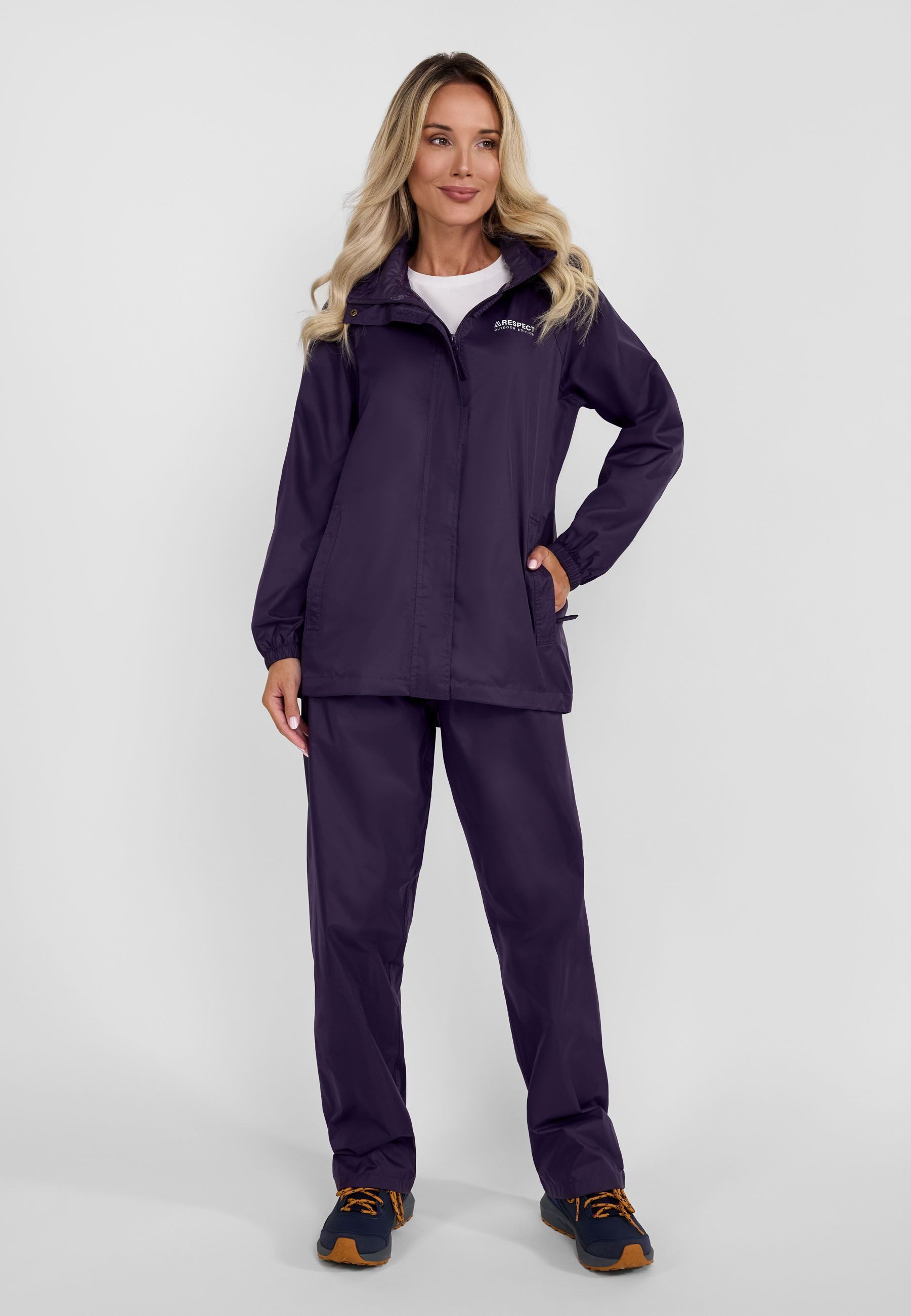 Respect Regenjacke Regenjacke mit Kapuze und Tasche (36-48) mit Beutel günstig online kaufen