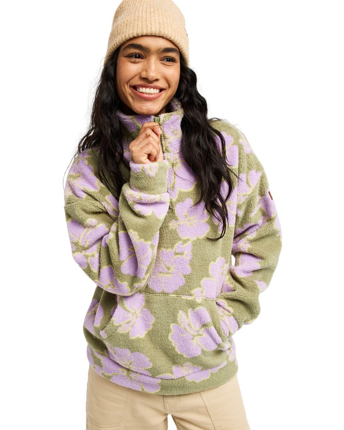 Roxy Strickfleece-Pullover Live Out Loud