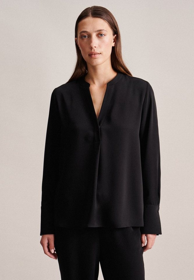 seidensticker Klassische Bluse Schwarze Rose Tunika Uni, Material: 100%  Polyester