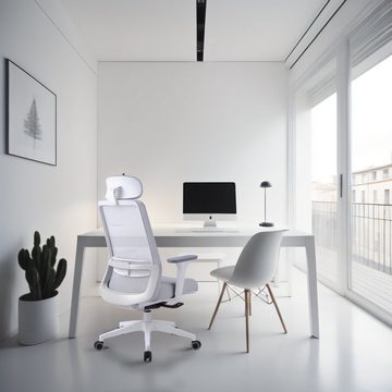 HomeGuru Bürostuhl Ergonomischer Bürostuhl, Drehstuhl mit Armlehnen, Netz-Computerstuhl (1 St)