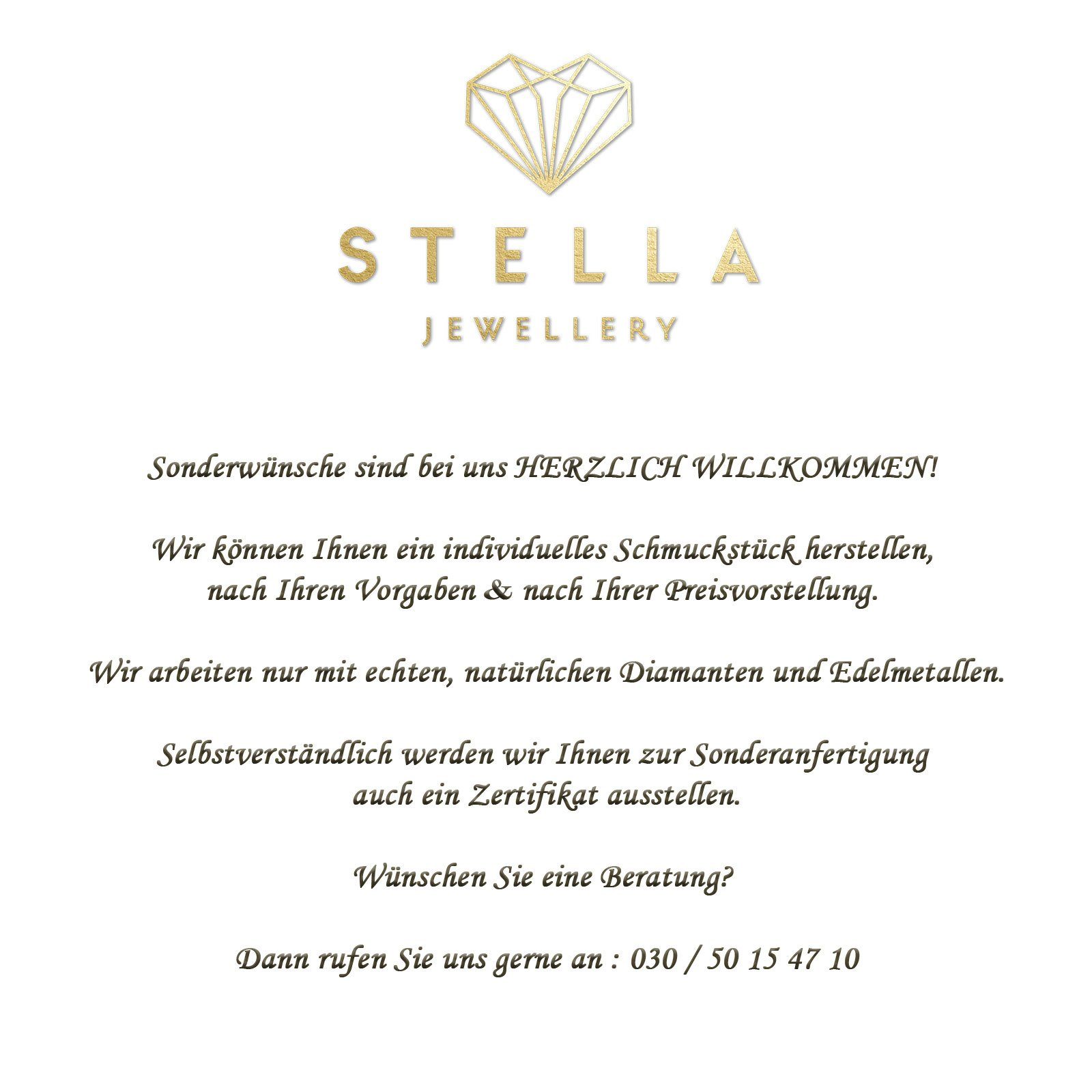 Stella-Jewellery Goldarmband Geflochten Armband - 585 Gelbgold und Onyx Steine (inkl. Etui, 1-tlg), Armkette, Goldarmband